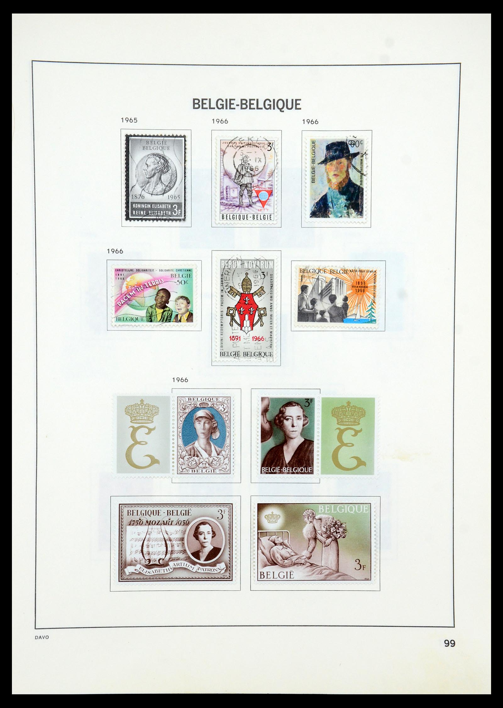 35536 124 - Stamp Collection 35536 Belgium 1849-1970.