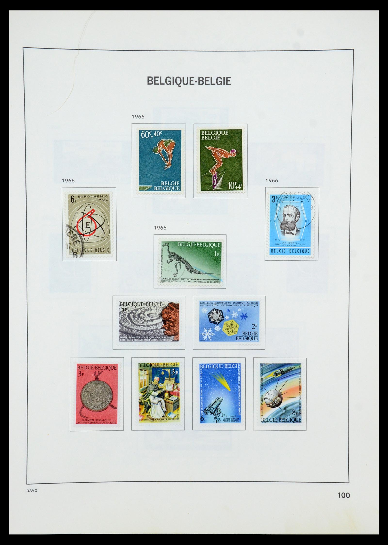 35536 125 - Stamp Collection 35536 Belgium 1849-1970.