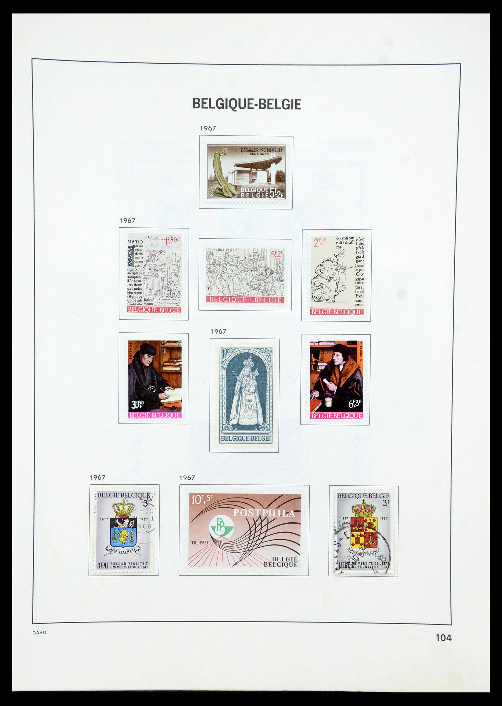 35536 130 - Stamp Collection 35536 Belgium 1849-1970.