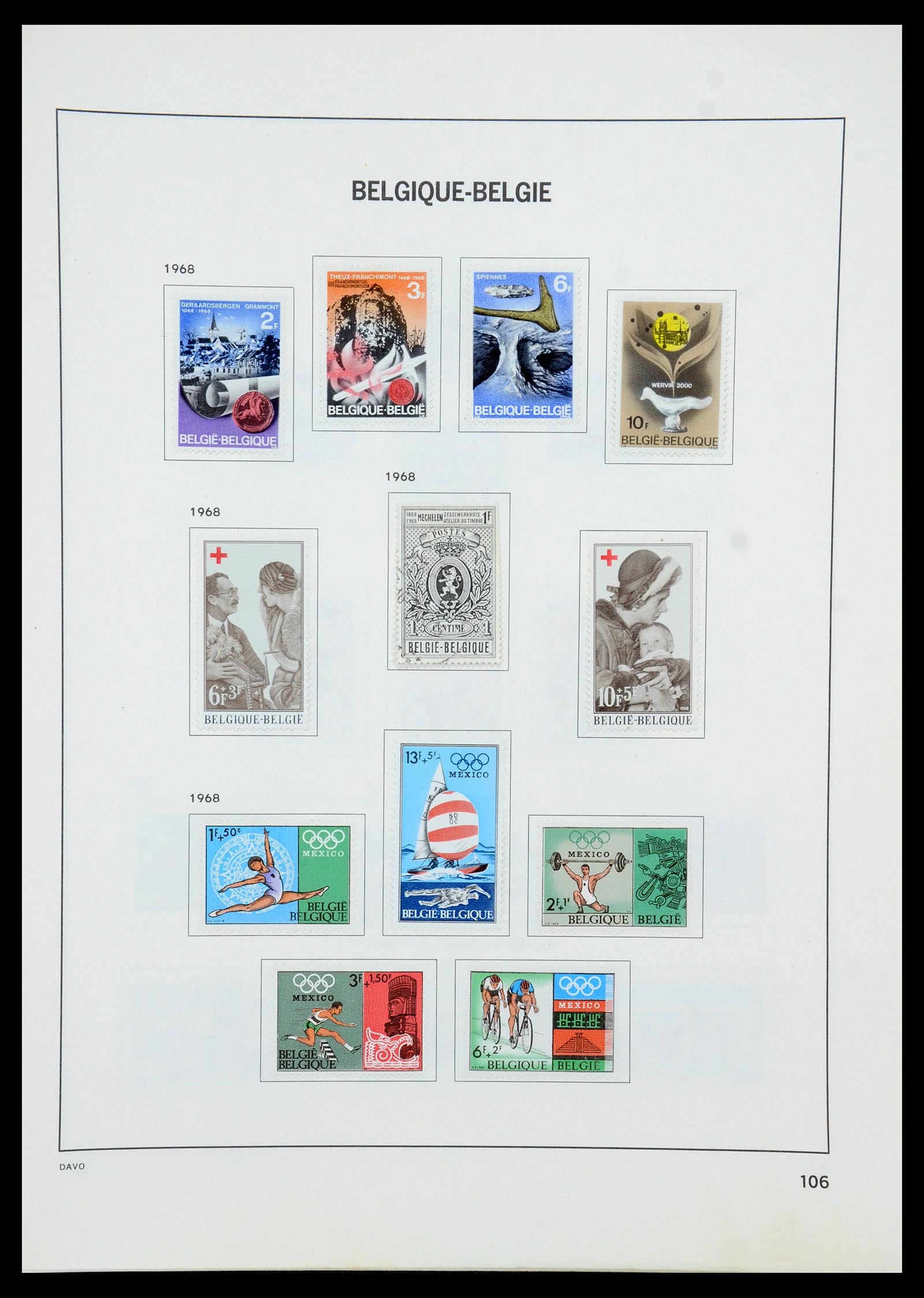35536 133 - Stamp Collection 35536 Belgium 1849-1970.