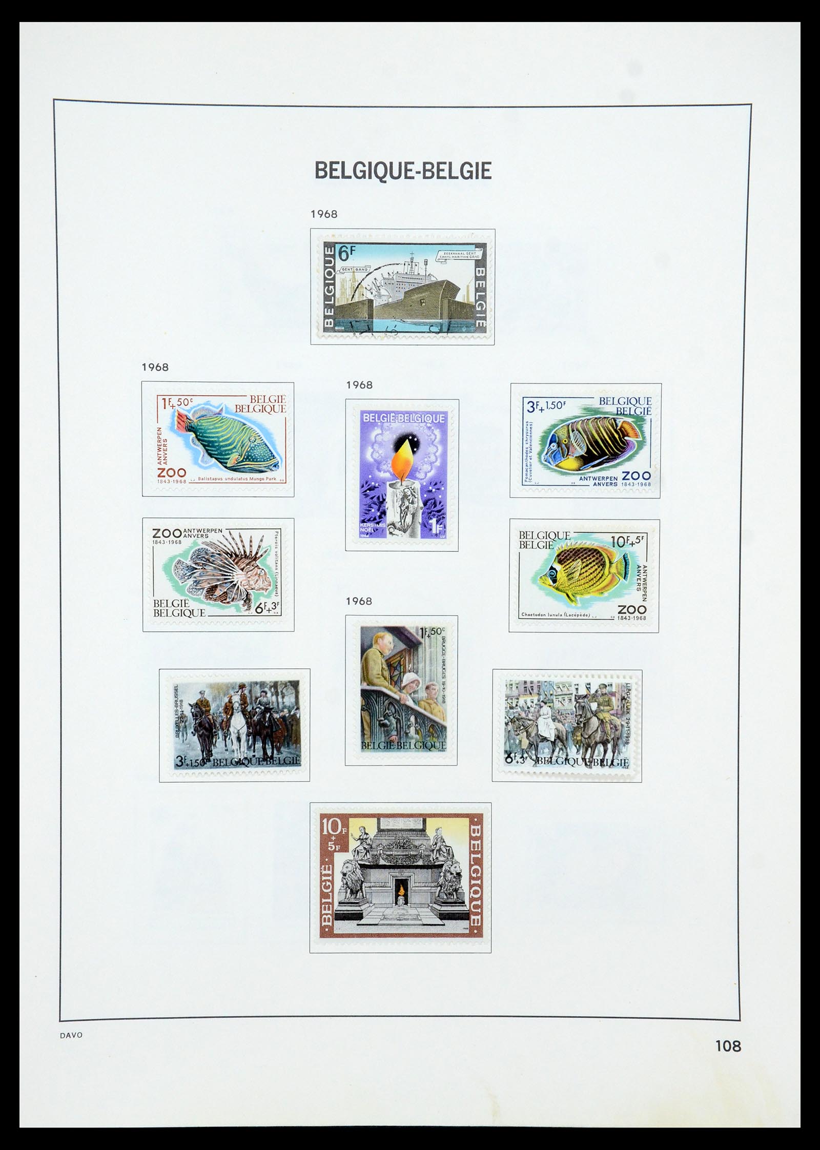 35536 135 - Stamp Collection 35536 Belgium 1849-1970.