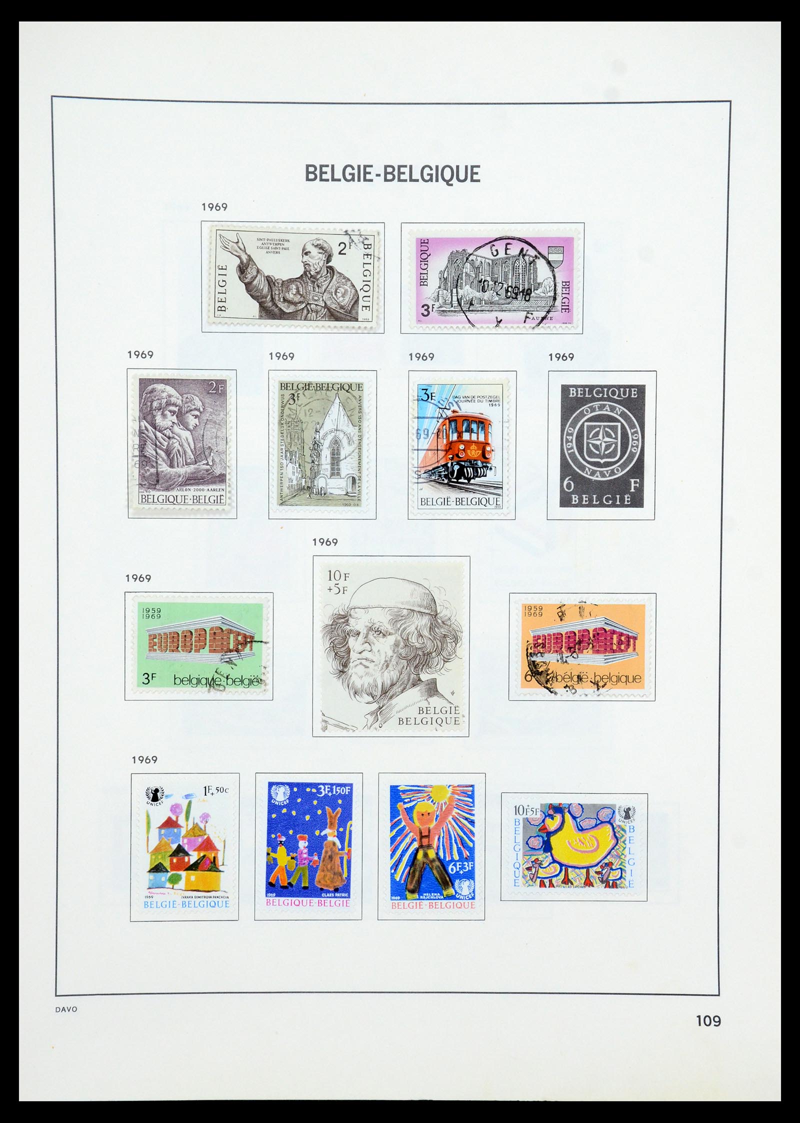 35536 136 - Stamp Collection 35536 Belgium 1849-1970.