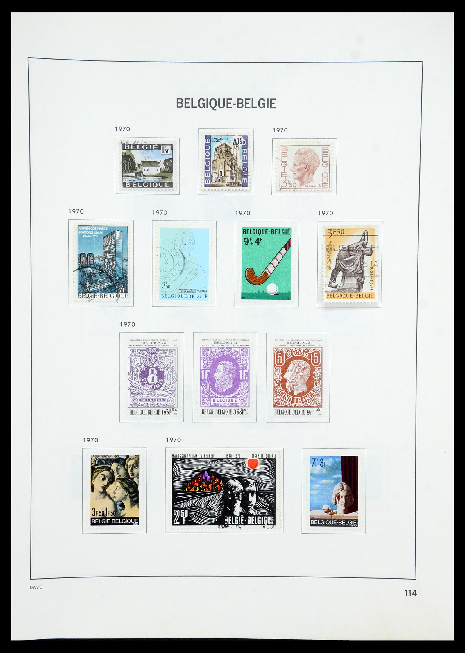 35536 143 - Stamp Collection 35536 Belgium 1849-1970.
