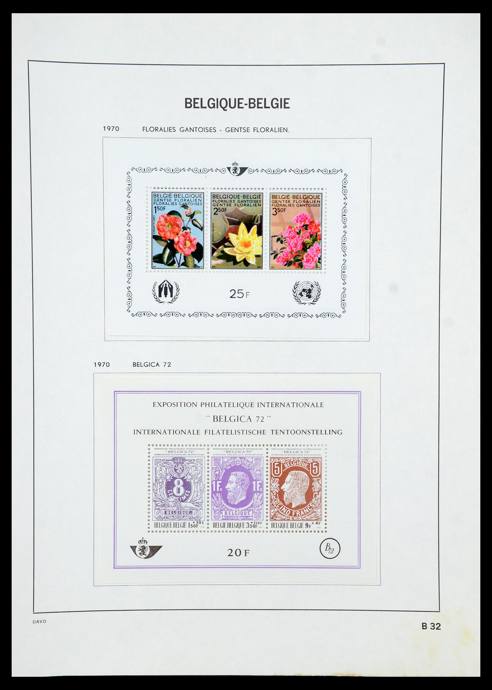 35536 145 - Stamp Collection 35536 Belgium 1849-1970.
