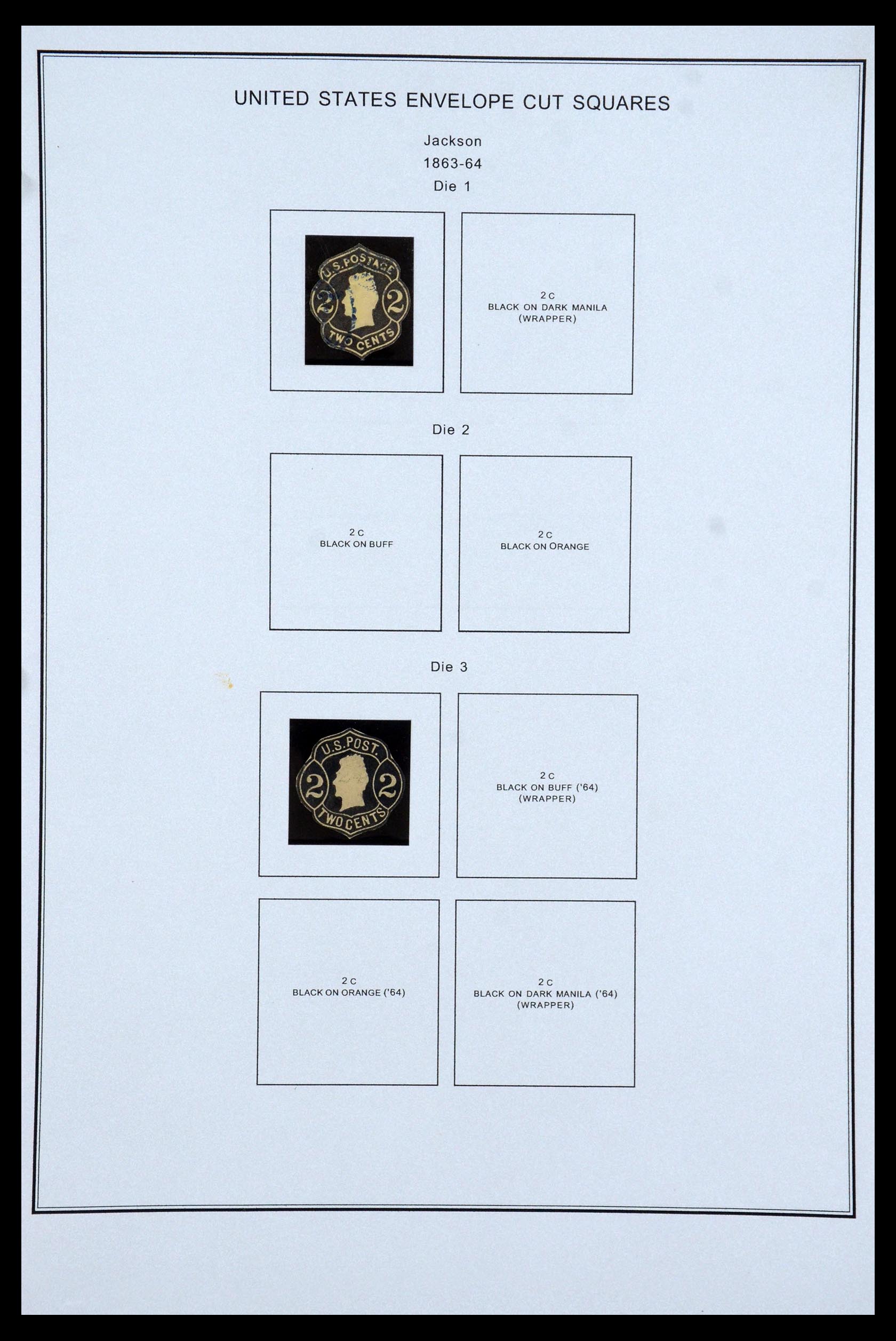 35538 002 - Stamp Collection 35538 USA back of the book 1853-1950.