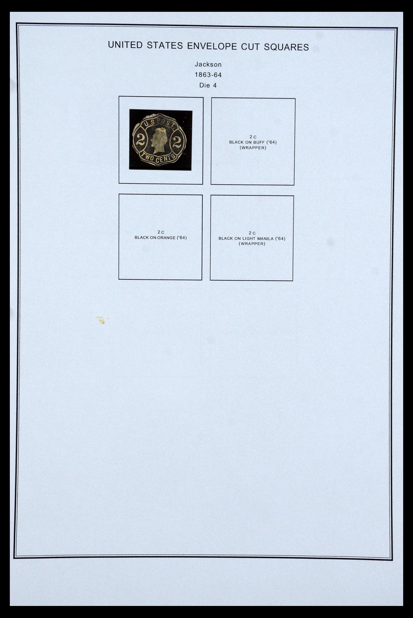 35538 003 - Postzegelverzameling 35538 USA back of the book 1853-1950.