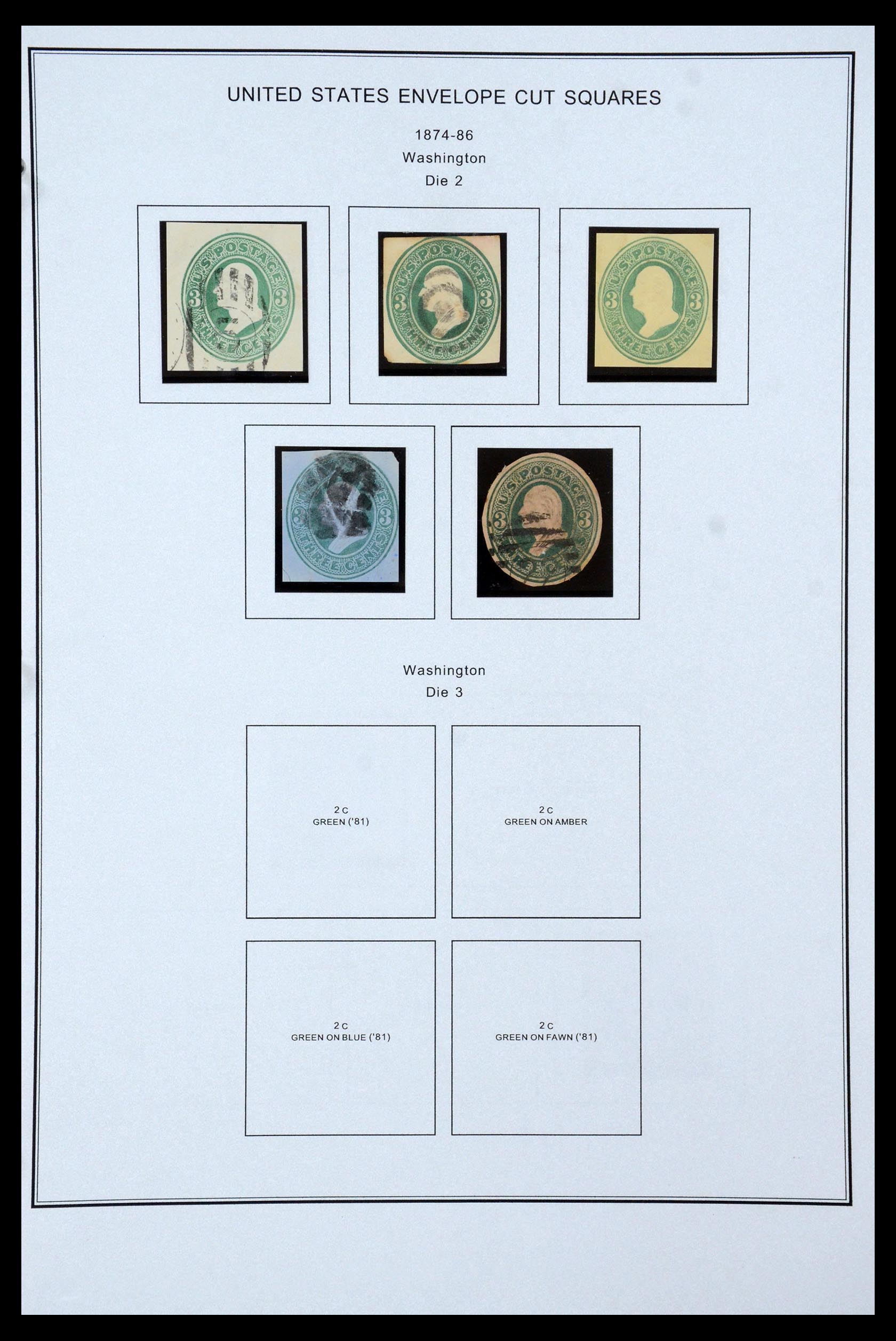 35538 012 - Postzegelverzameling 35538 USA back of the book 1853-1950.