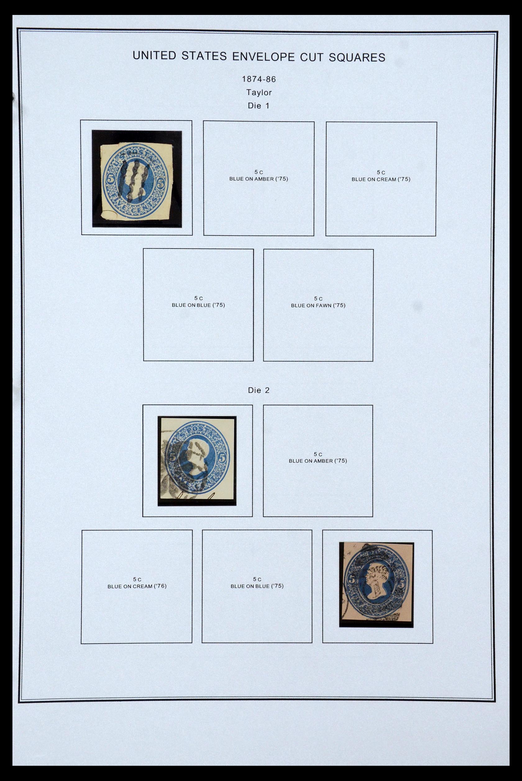 35538 013 - Postzegelverzameling 35538 USA back of the book 1853-1950.