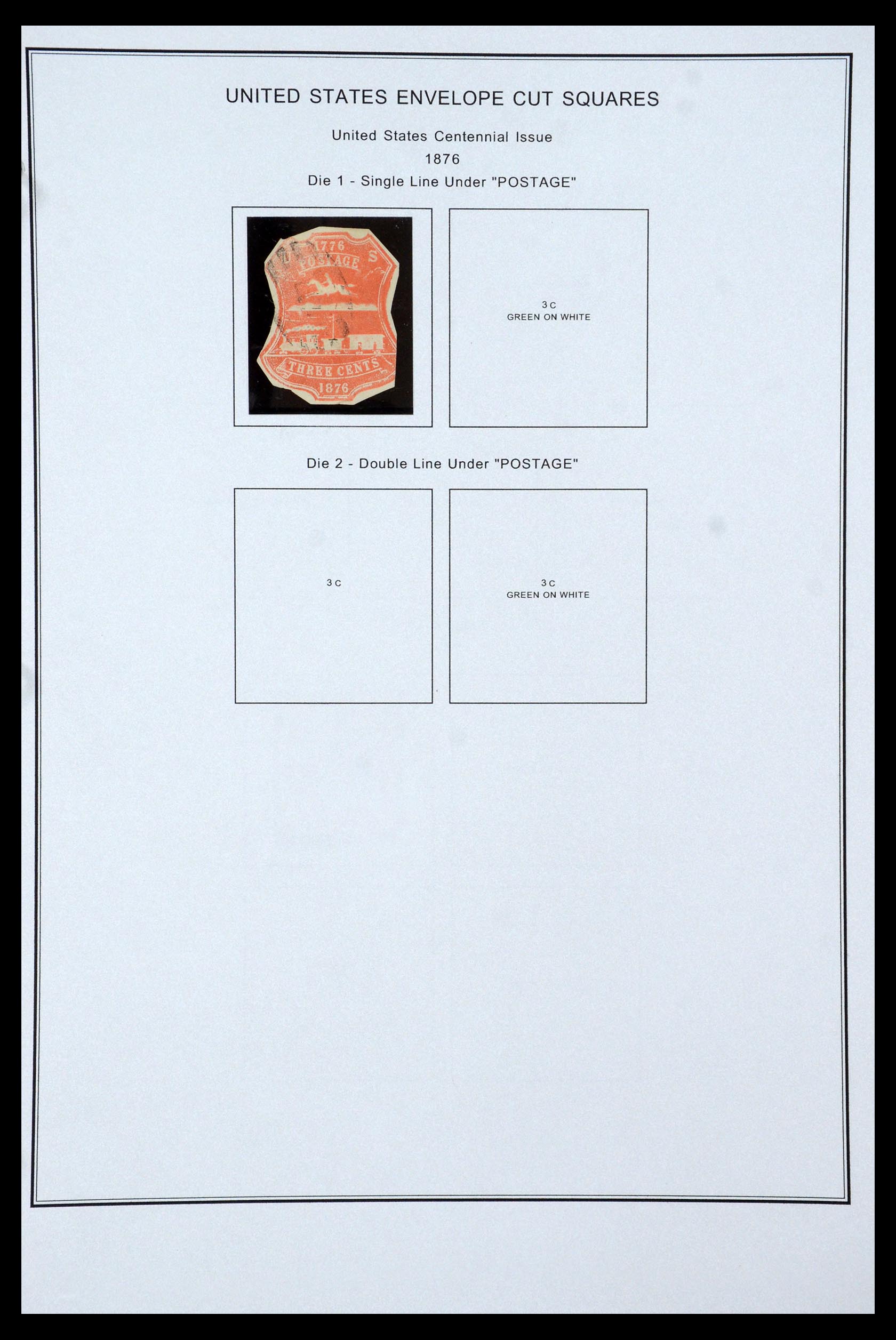 35538 014 - Postzegelverzameling 35538 USA back of the book 1853-1950.