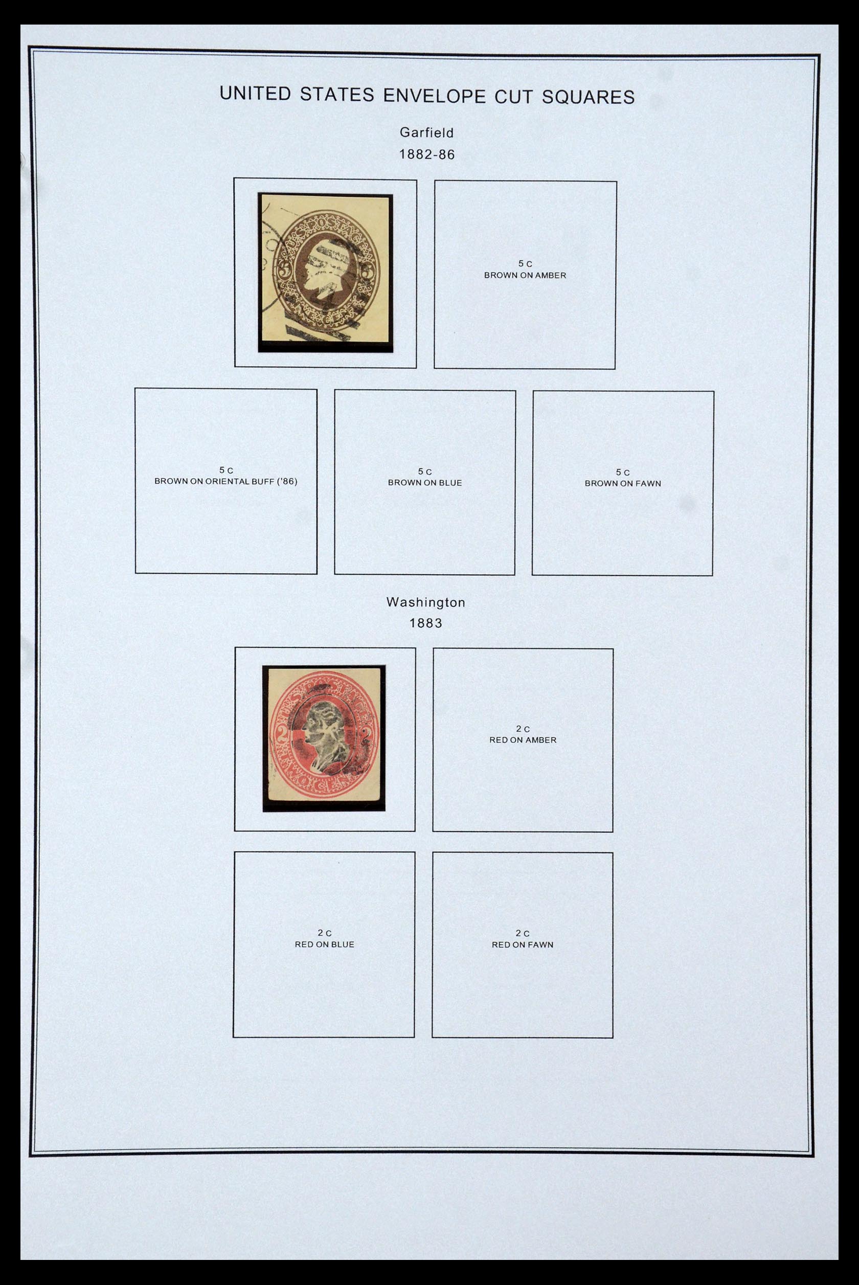 35538 015 - Postzegelverzameling 35538 USA back of the book 1853-1950.