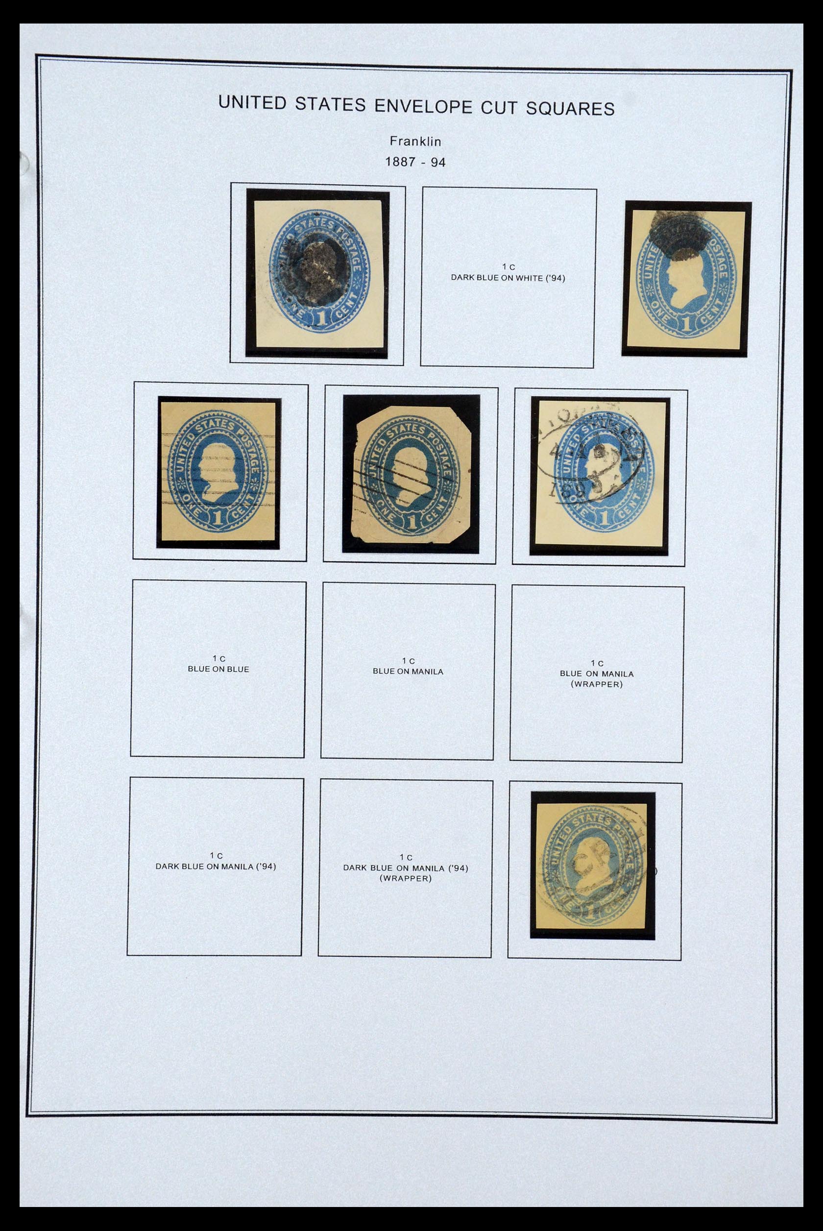 35538 019 - Postzegelverzameling 35538 USA back of the book 1853-1950.