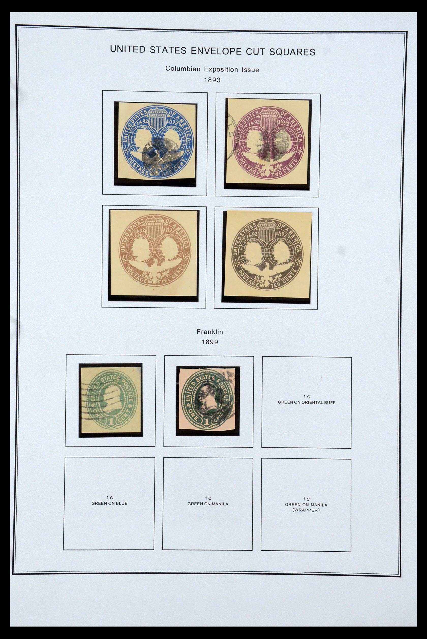 35538 023 - Postzegelverzameling 35538 USA back of the book 1853-1950.
