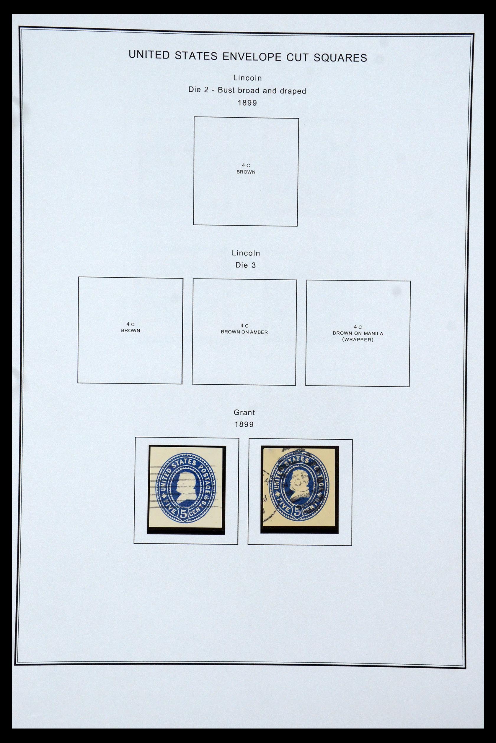 35538 026 - Postzegelverzameling 35538 USA back of the book 1853-1950.