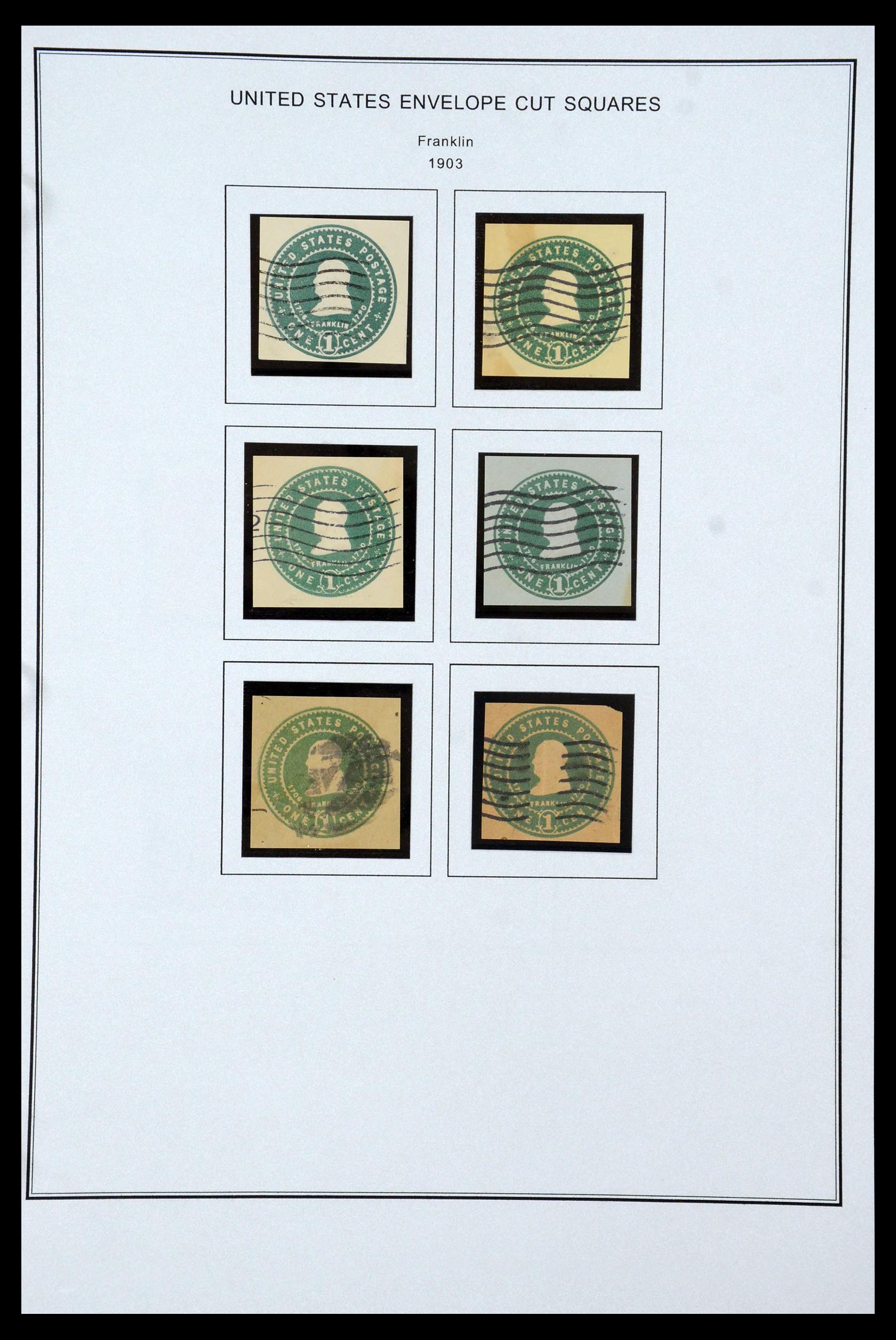35538 027 - Postzegelverzameling 35538 USA back of the book 1853-1950.