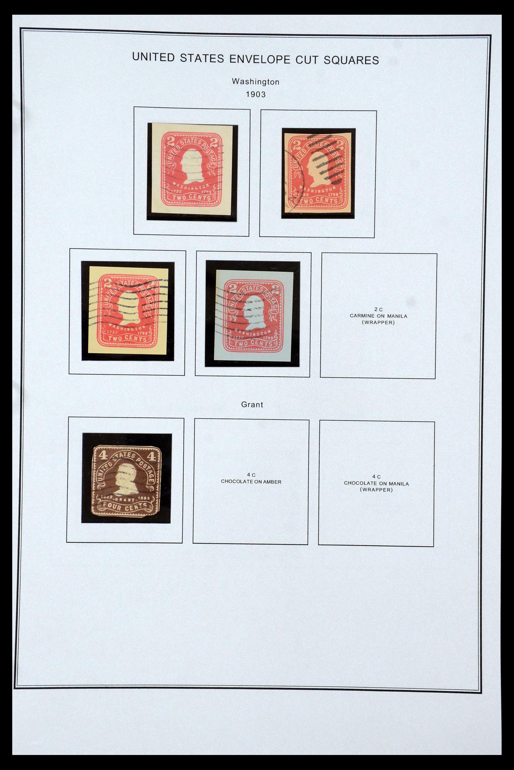 35538 028 - Postzegelverzameling 35538 USA back of the book 1853-1950.