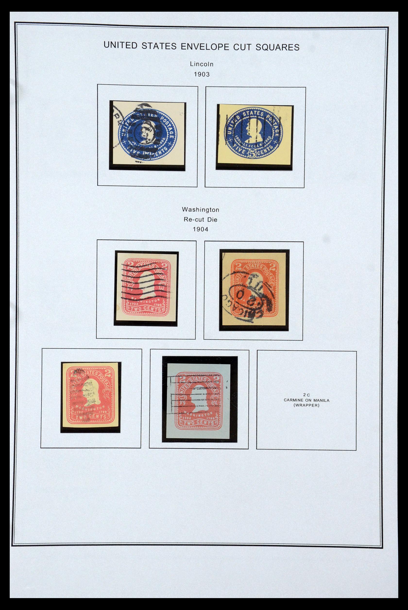 35538 029 - Postzegelverzameling 35538 USA back of the book 1853-1950.