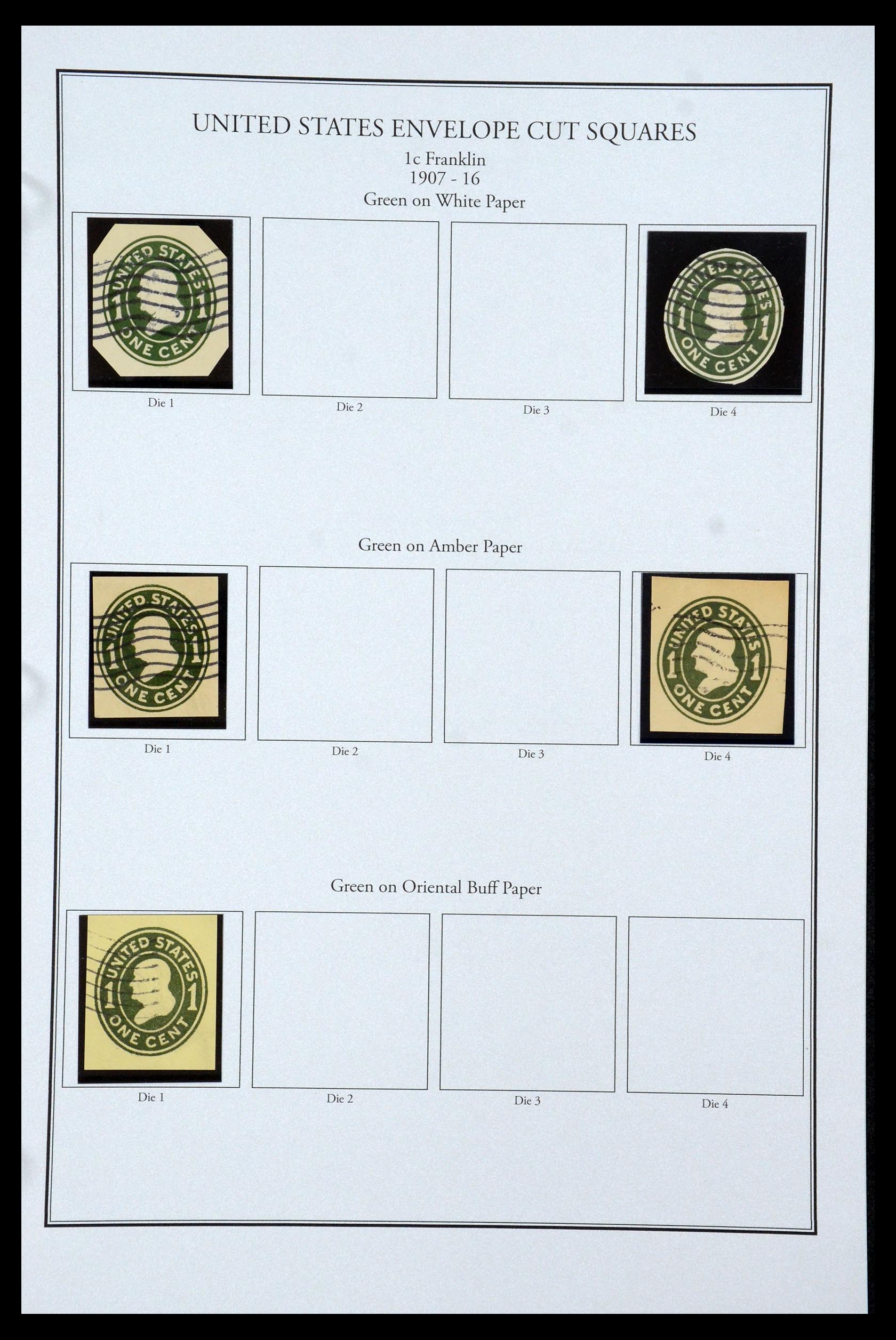 35538 030 - Postzegelverzameling 35538 USA back of the book 1853-1950.