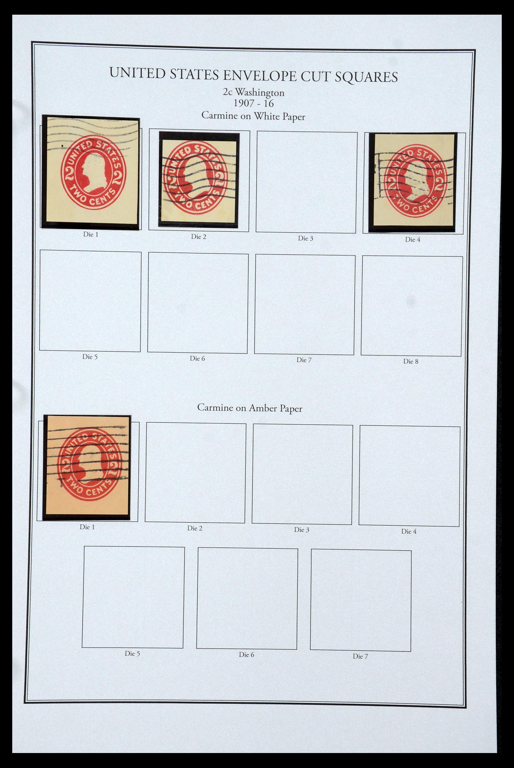 35538 033 - Postzegelverzameling 35538 USA back of the book 1853-1950.