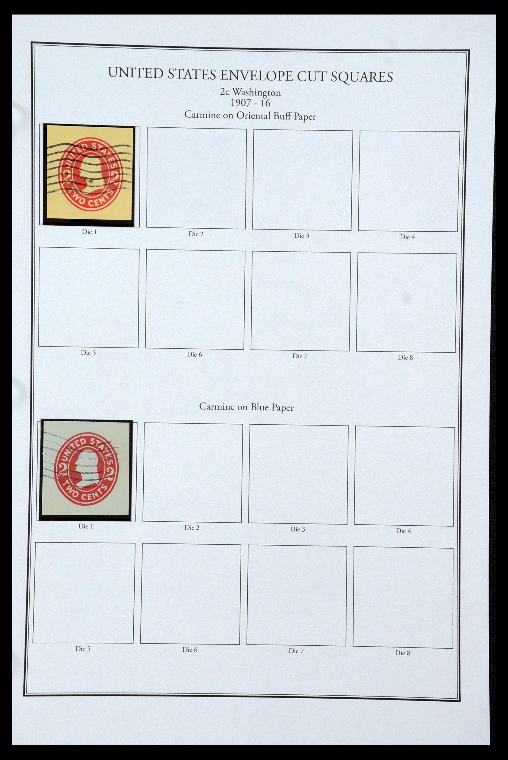 35538 034 - Postzegelverzameling 35538 USA back of the book 1853-1950.