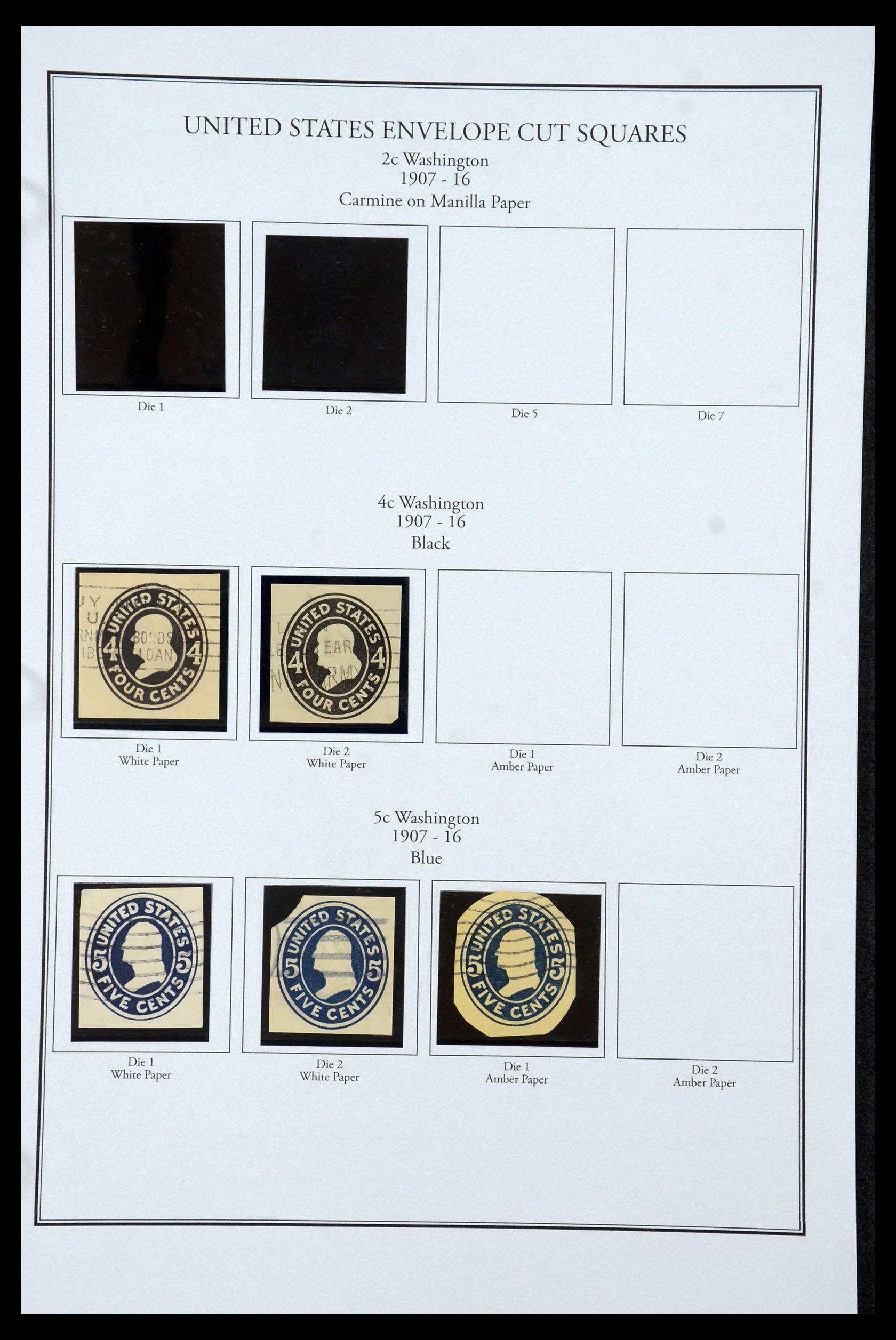 35538 035 - Postzegelverzameling 35538 USA back of the book 1853-1950.