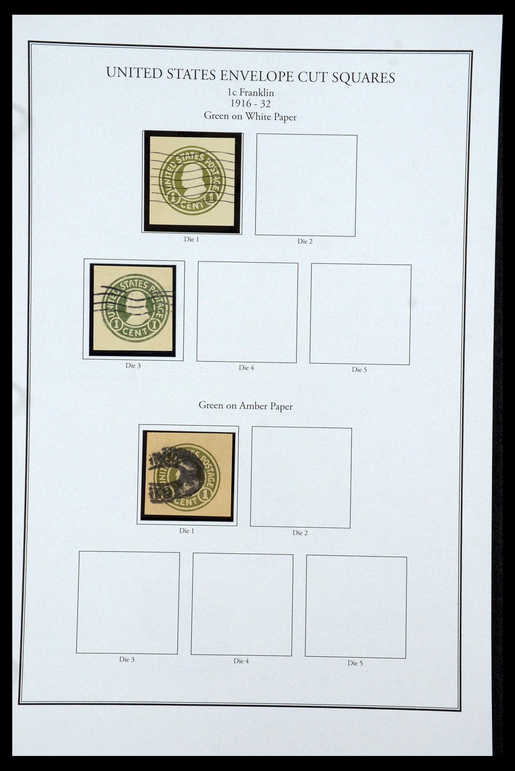 35538 036 - Postzegelverzameling 35538 USA back of the book 1853-1950.