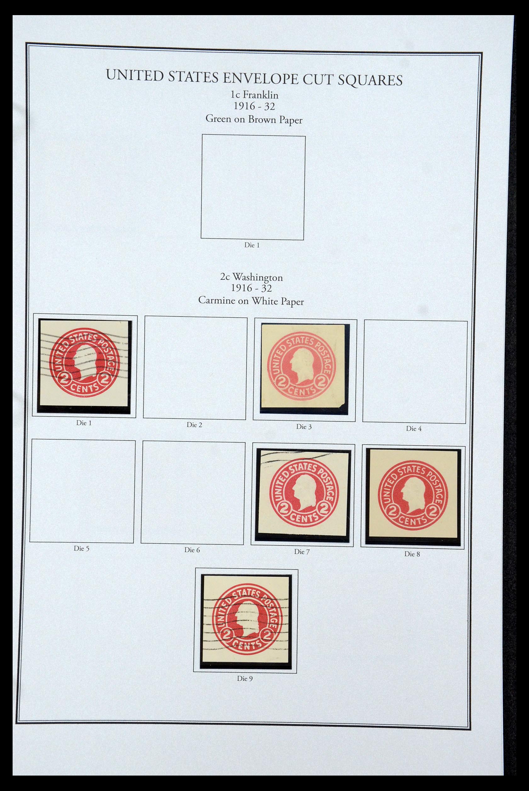 35538 038 - Postzegelverzameling 35538 USA back of the book 1853-1950.