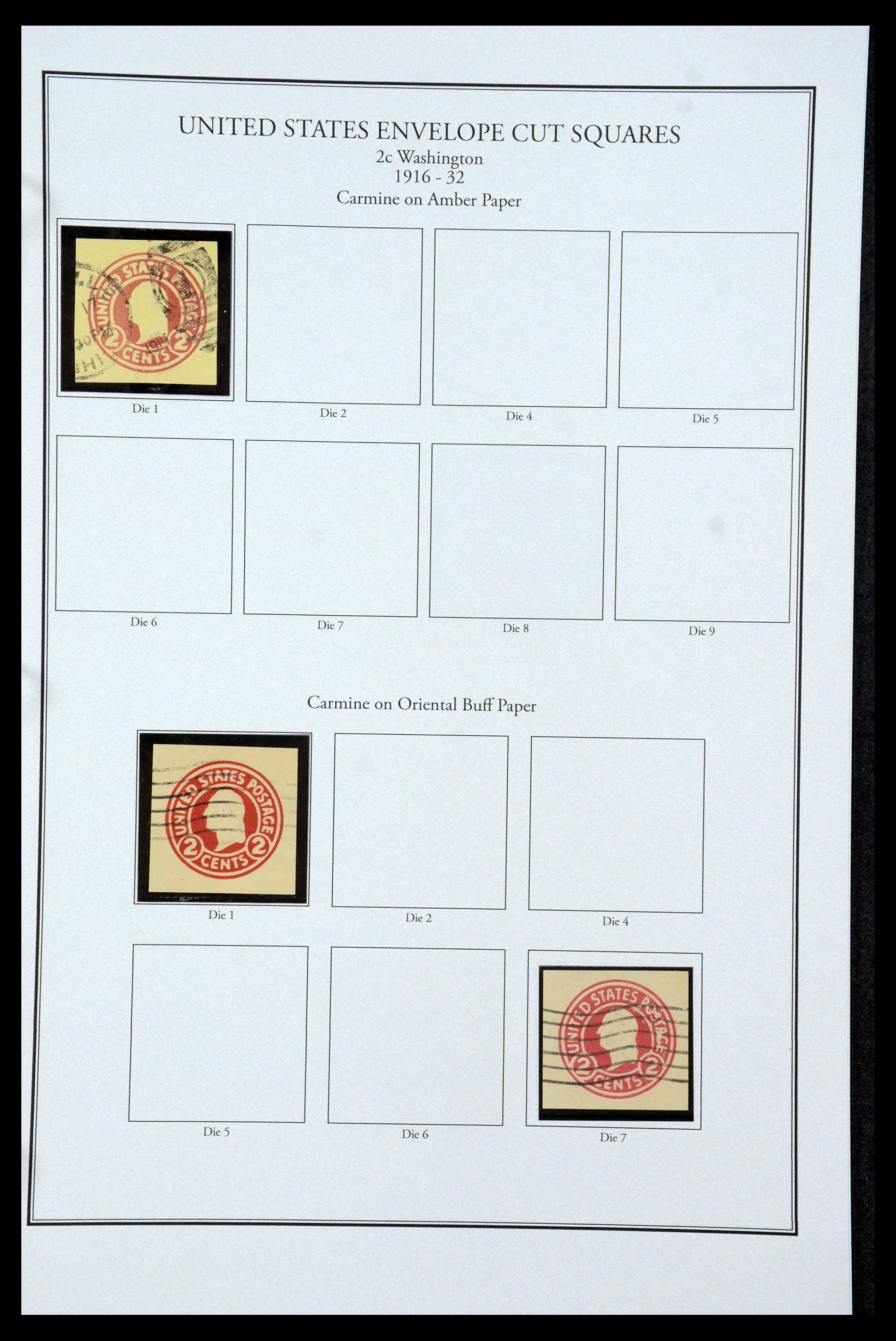 35538 039 - Postzegelverzameling 35538 USA back of the book 1853-1950.