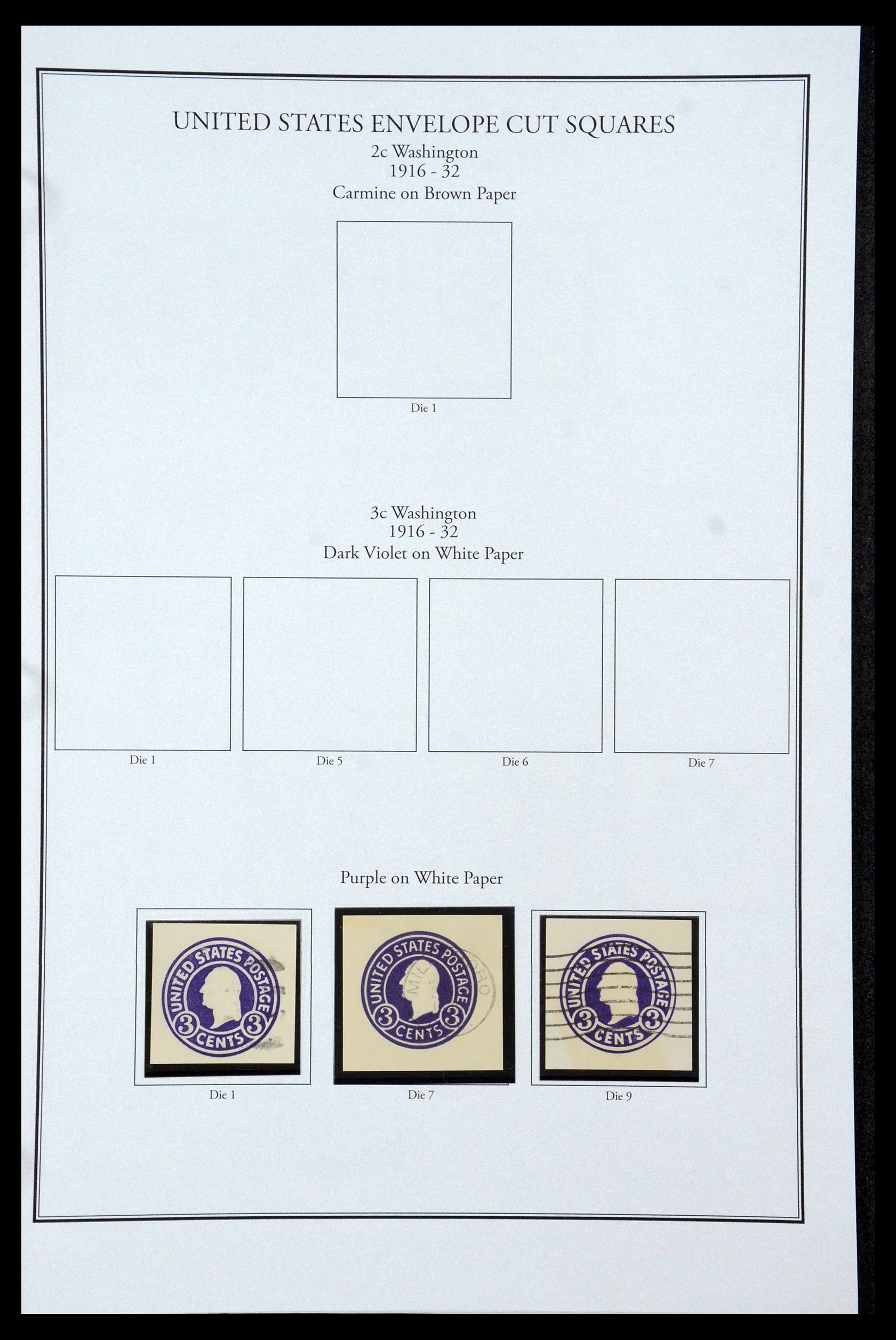 35538 041 - Postzegelverzameling 35538 USA back of the book 1853-1950.
