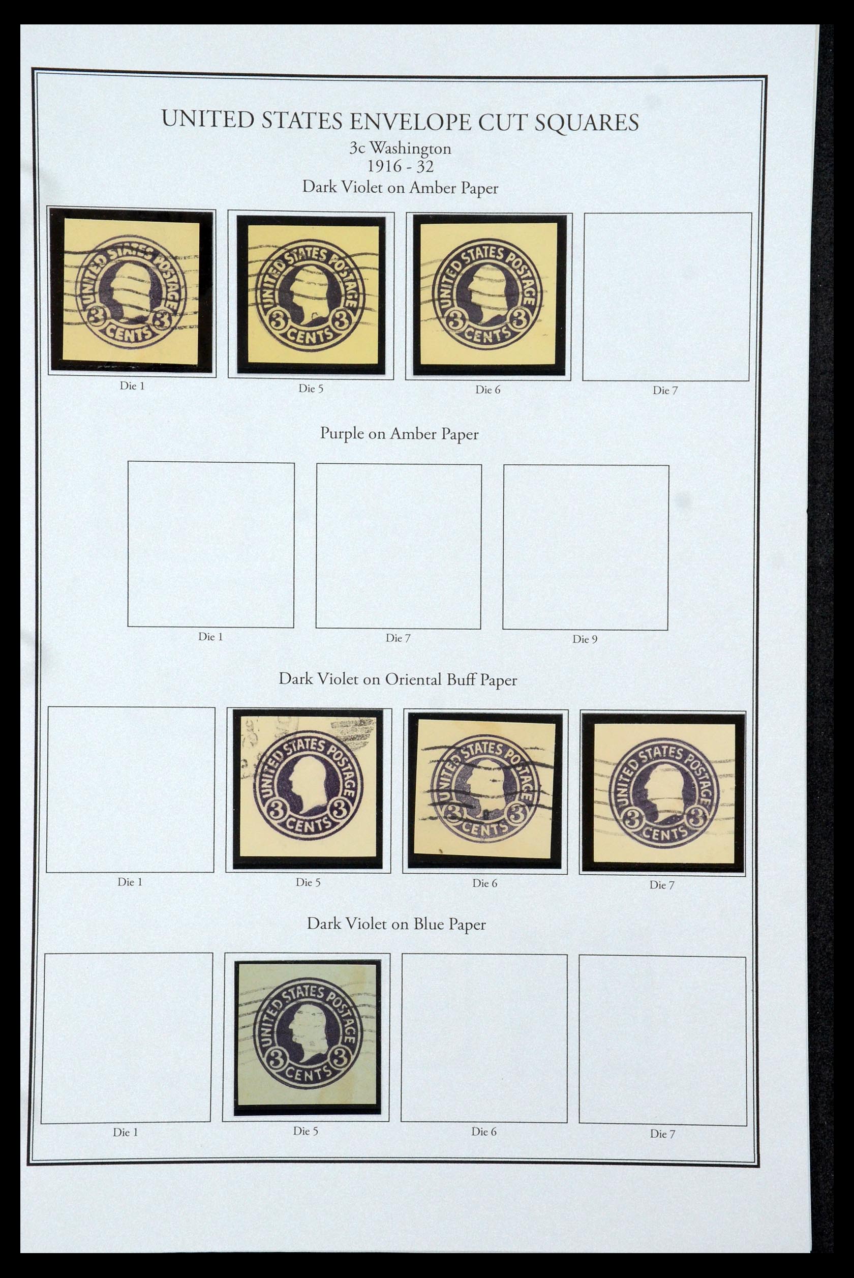 35538 042 - Postzegelverzameling 35538 USA back of the book 1853-1950.