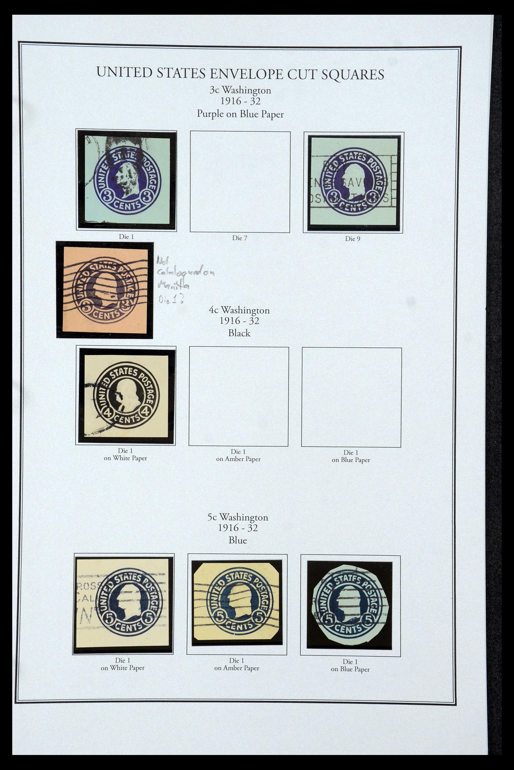 35538 043 - Postzegelverzameling 35538 USA back of the book 1853-1950.