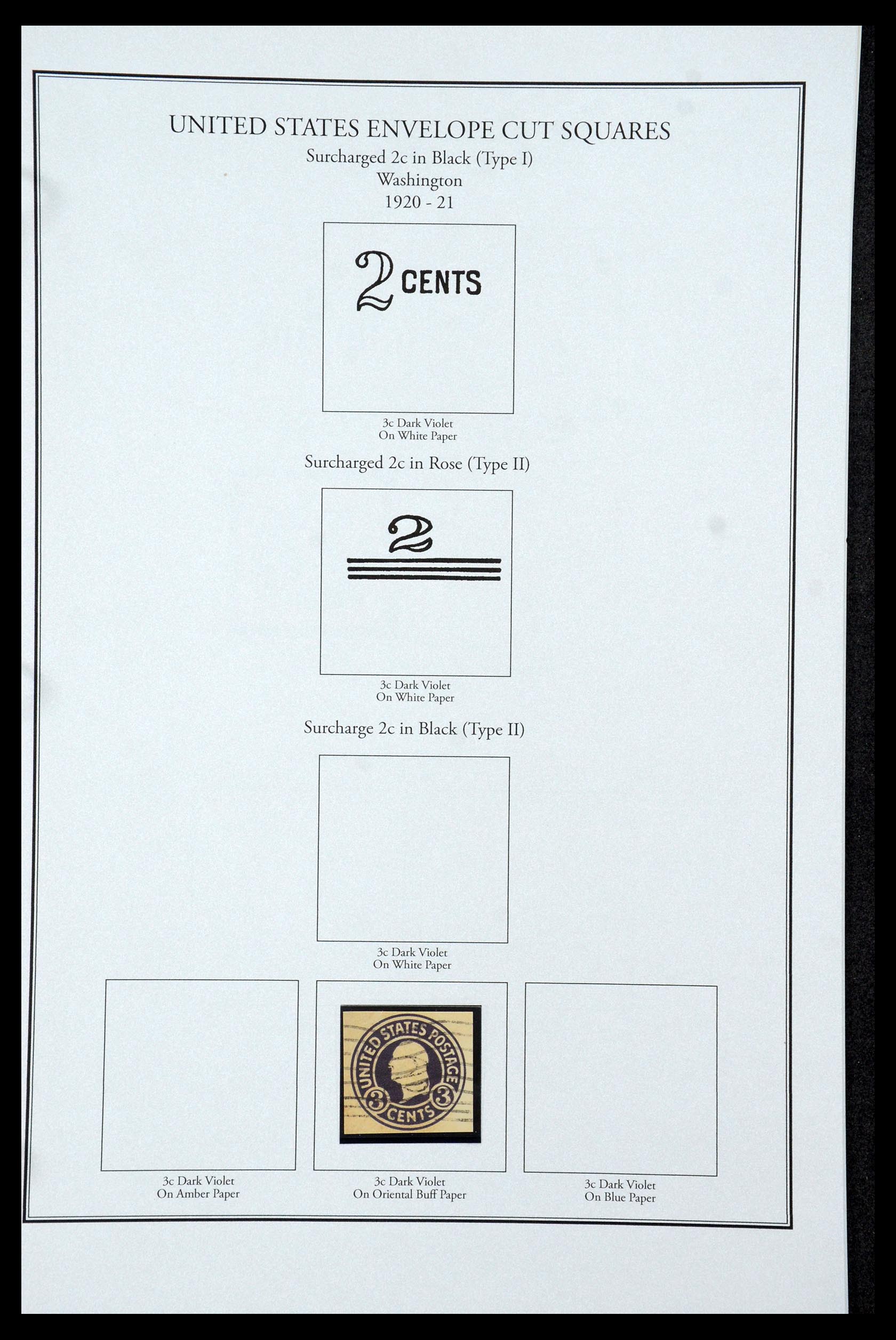 35538 044 - Stamp Collection 35538 USA back of the book 1853-1950.