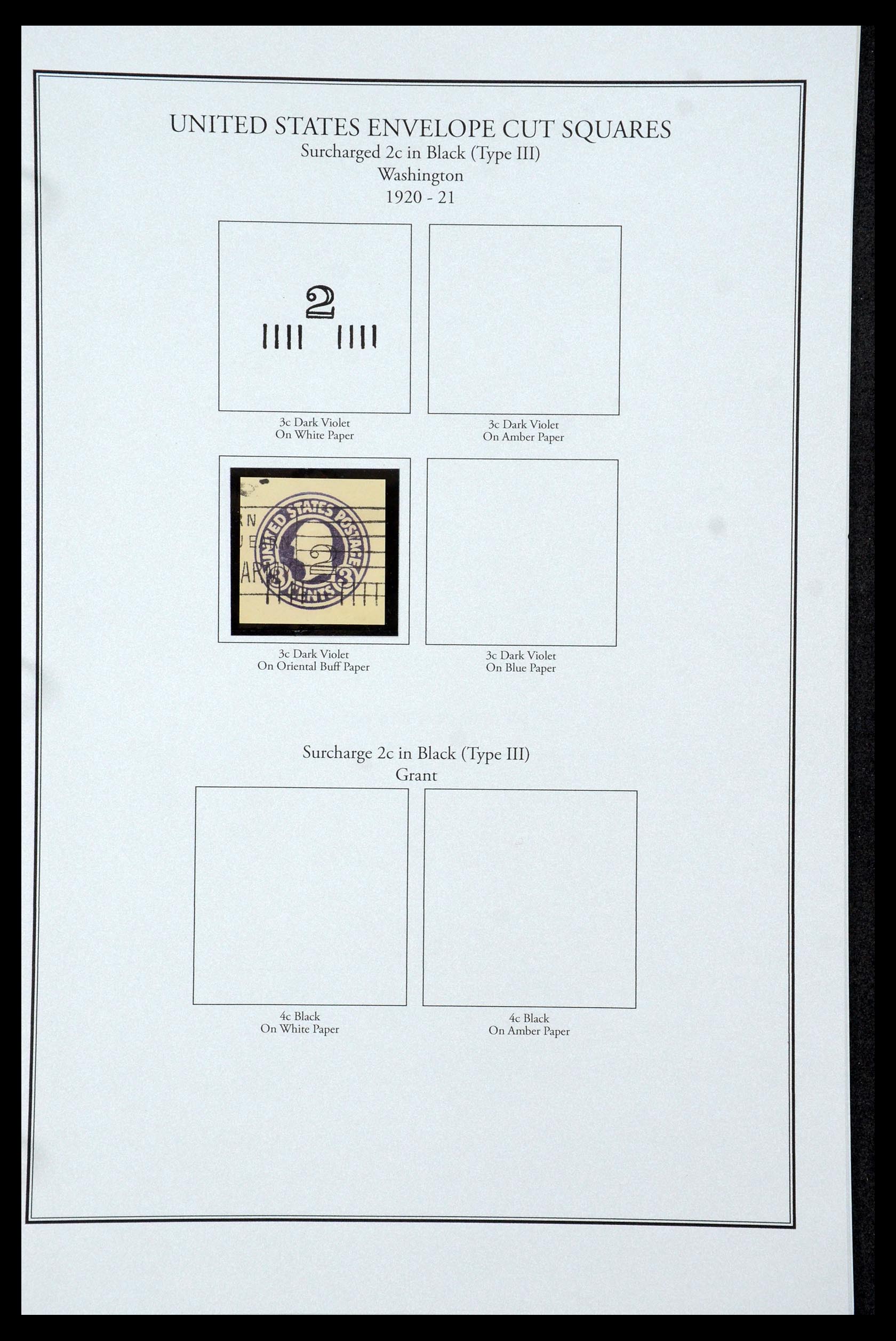 35538 045 - Postzegelverzameling 35538 USA back of the book 1853-1950.