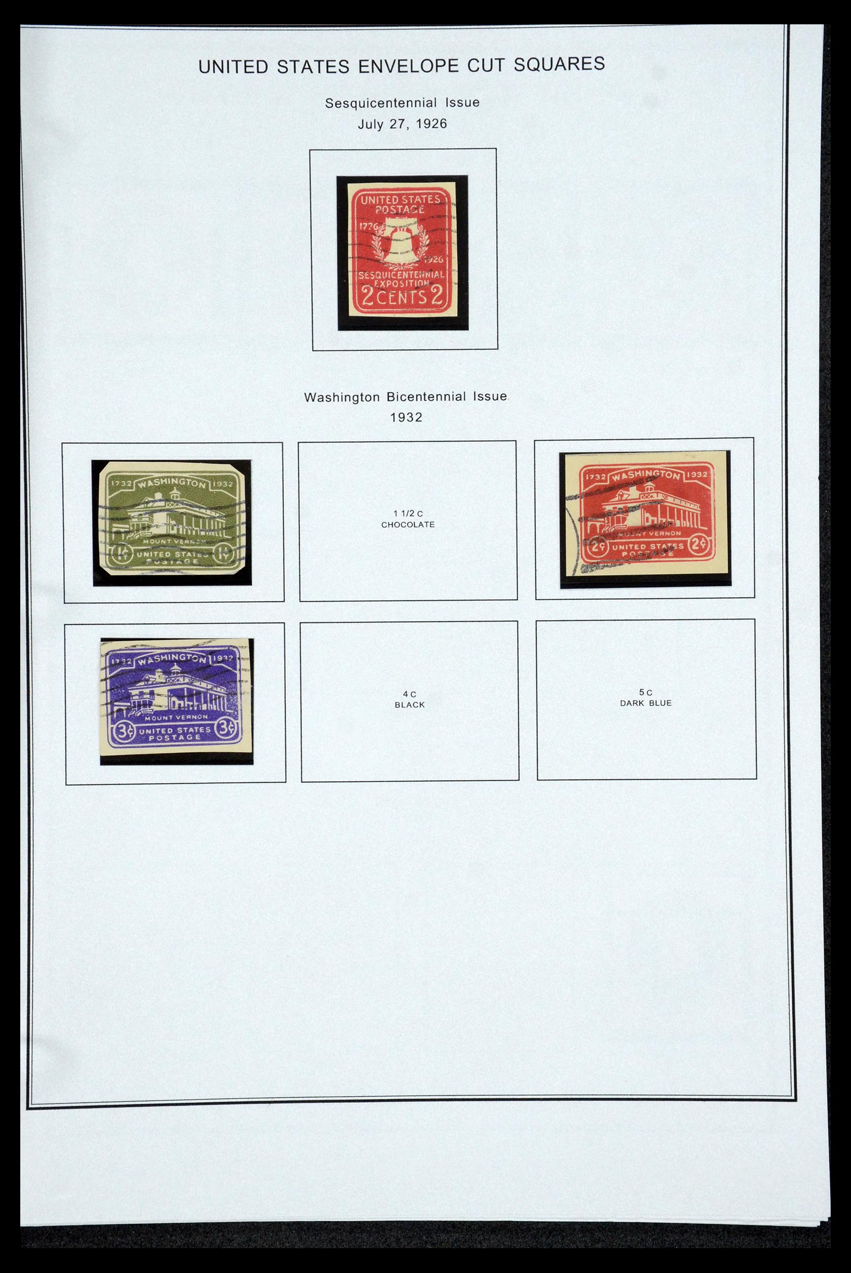 35538 046 - Postzegelverzameling 35538 USA back of the book 1853-1950.