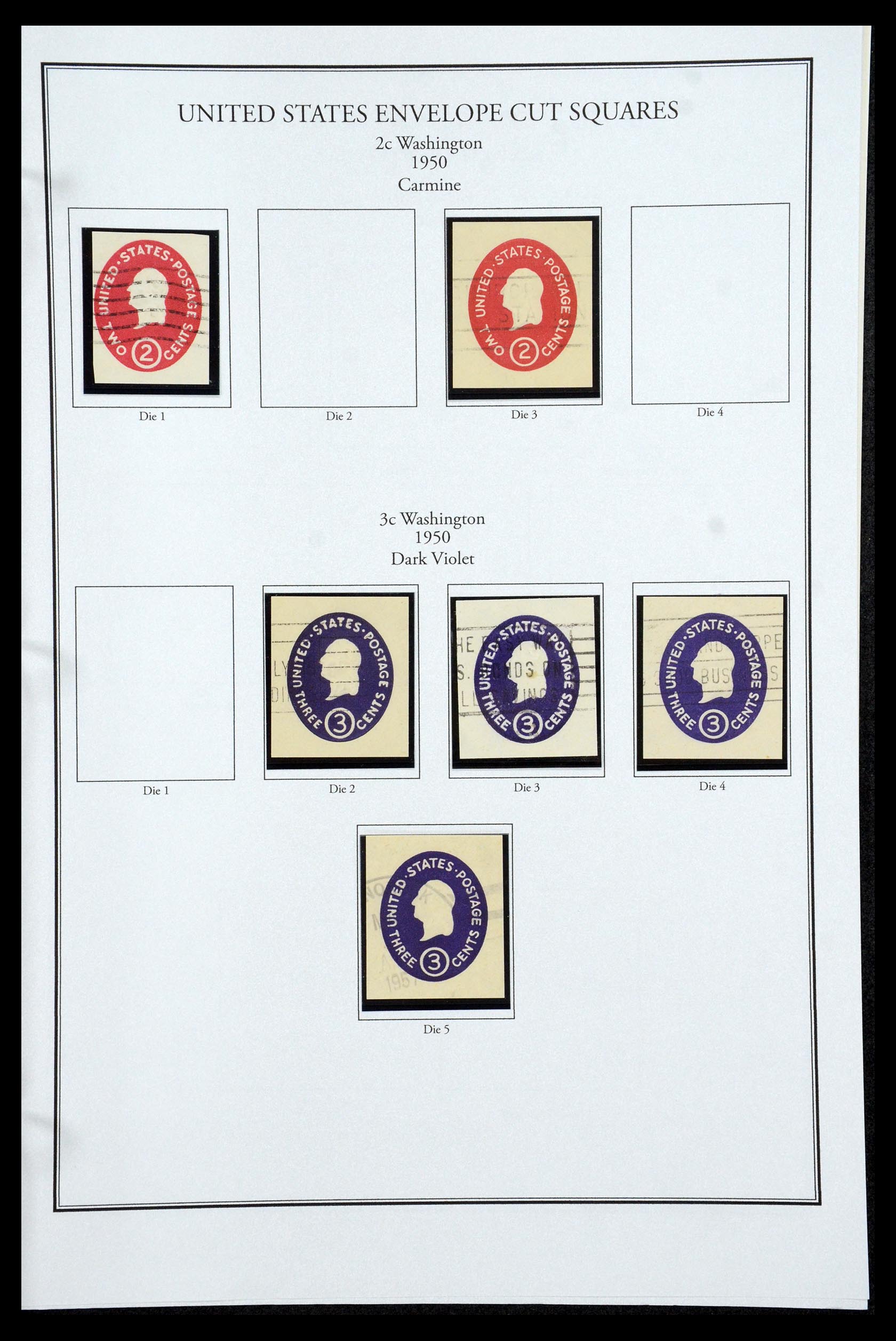 35538 048 - Postzegelverzameling 35538 USA back of the book 1853-1950.