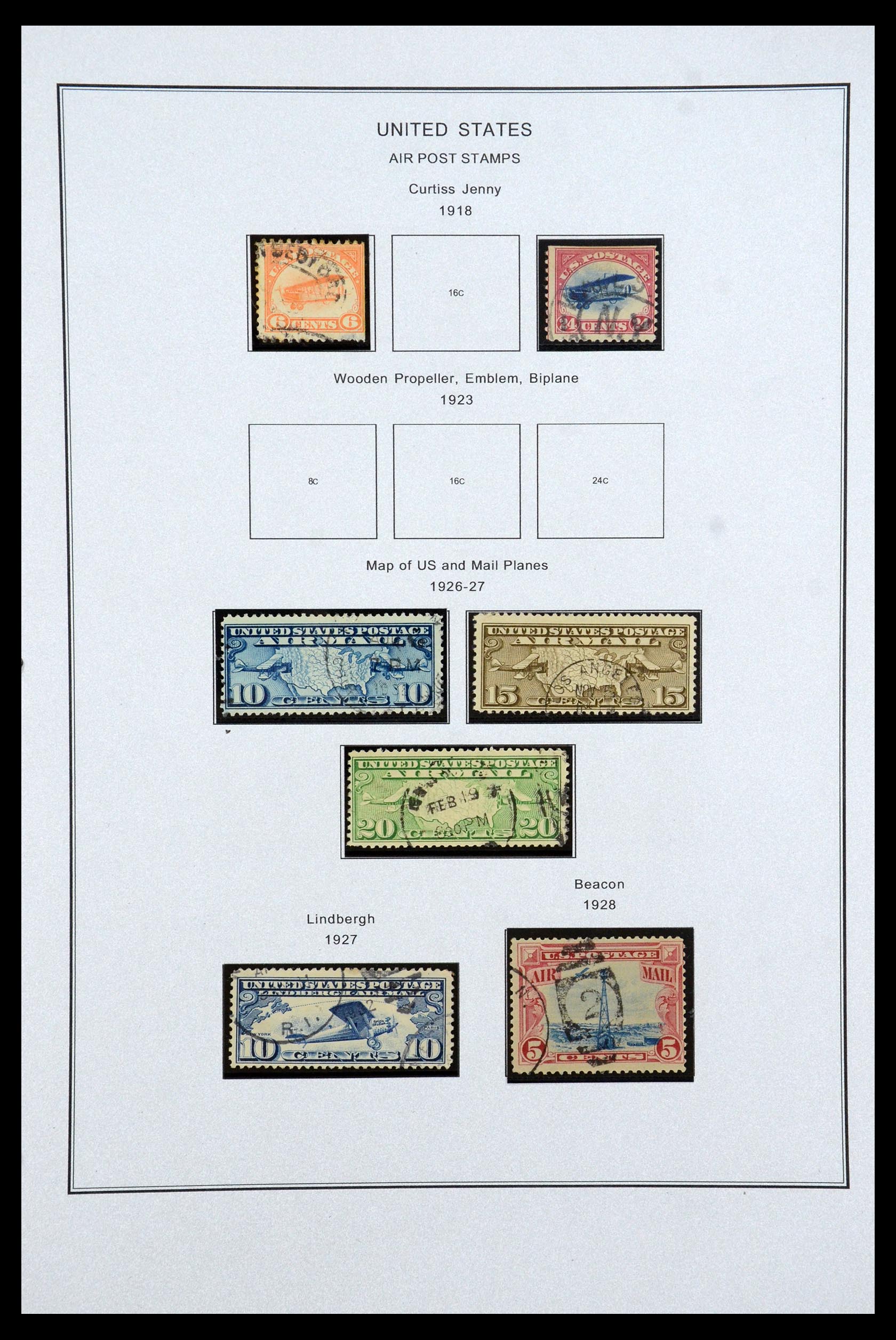 35538 049 - Postzegelverzameling 35538 USA back of the book 1853-1950.