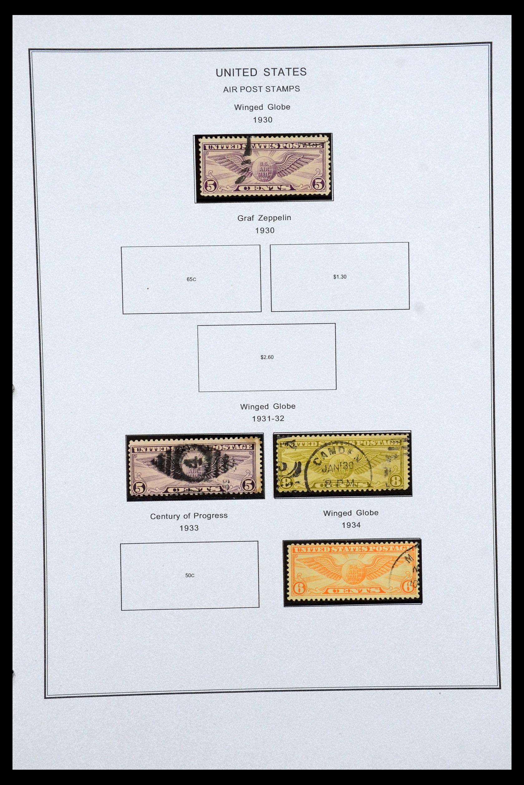 35538 050 - Stamp Collection 35538 USA back of the book 1853-1950.