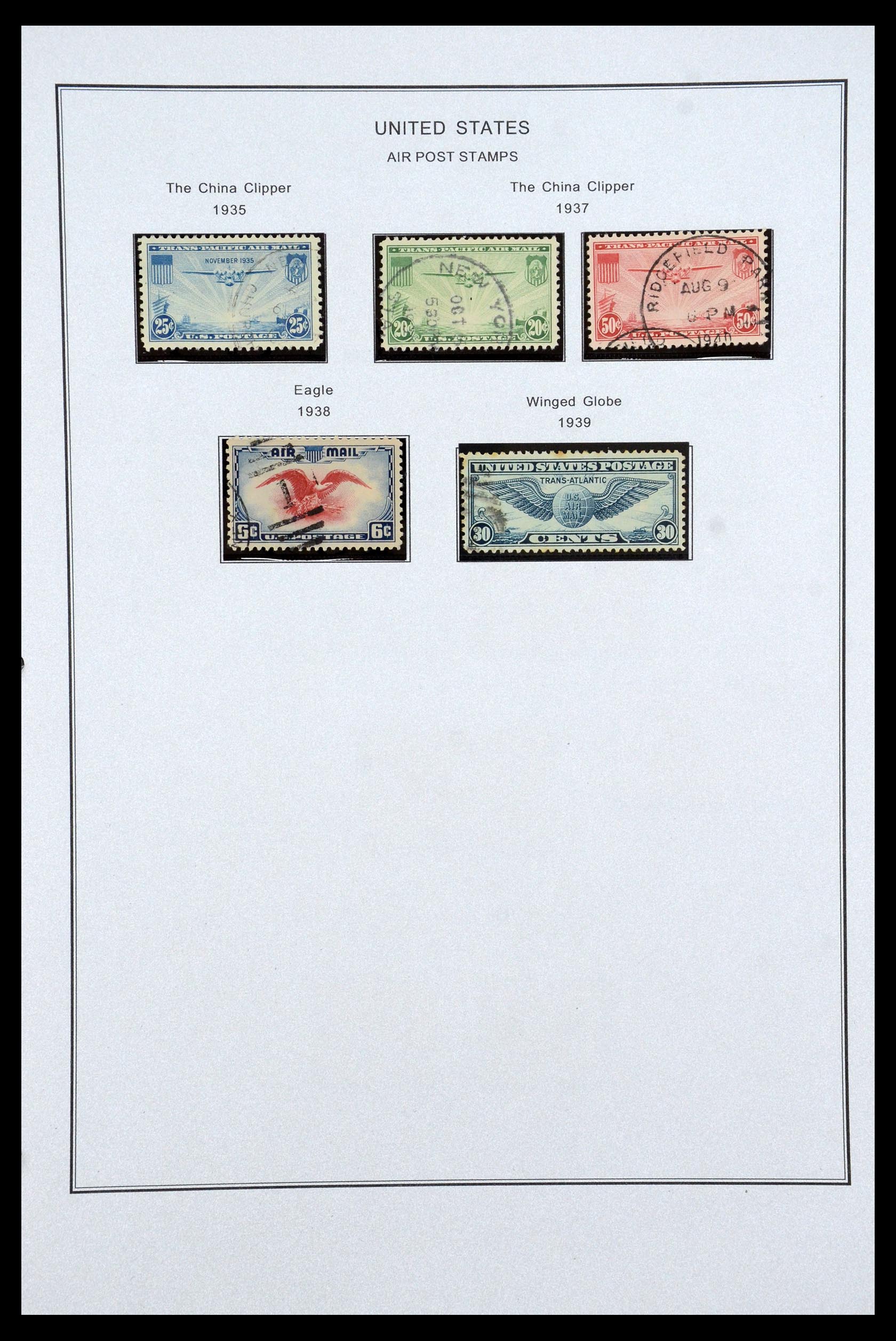 35538 051 - Postzegelverzameling 35538 USA back of the book 1853-1950.