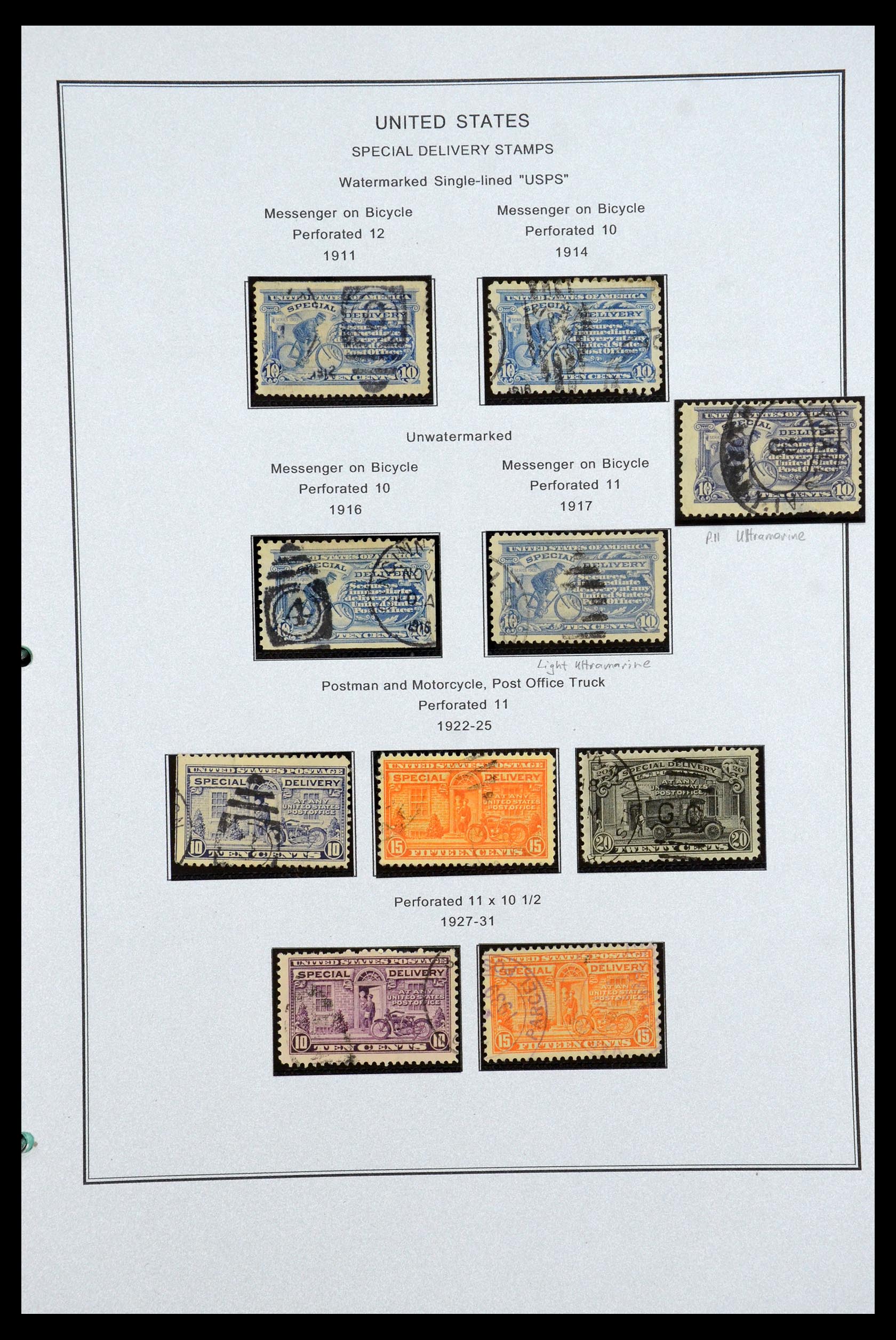 35538 058 - Postzegelverzameling 35538 USA back of the book 1853-1950.
