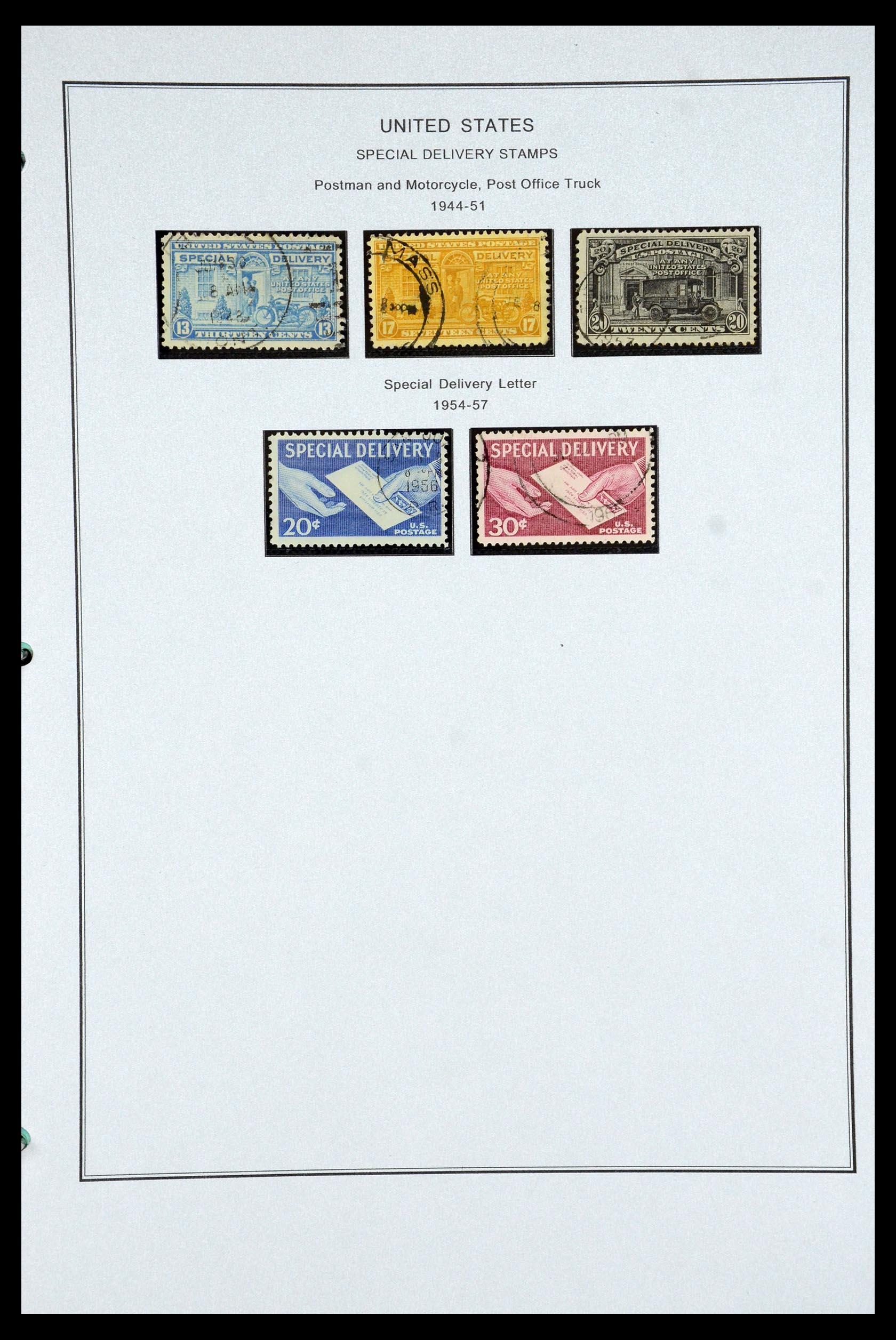 35538 059 - Postzegelverzameling 35538 USA back of the book 1853-1950.