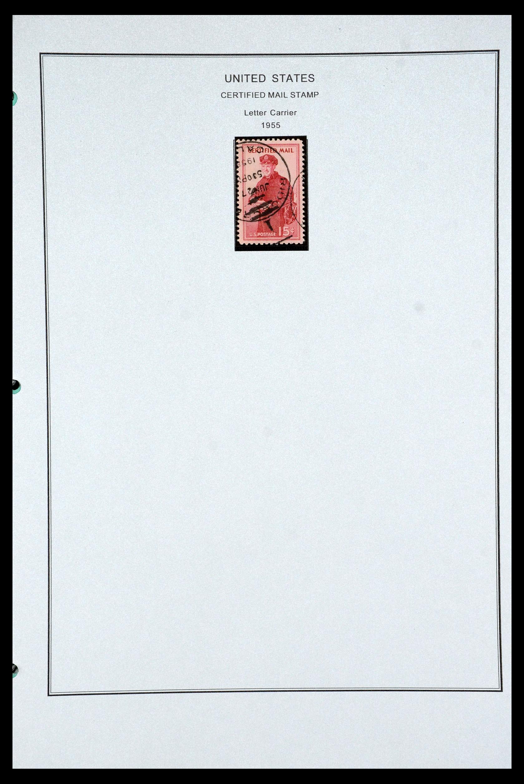 35538 060 - Postzegelverzameling 35538 USA back of the book 1853-1950.