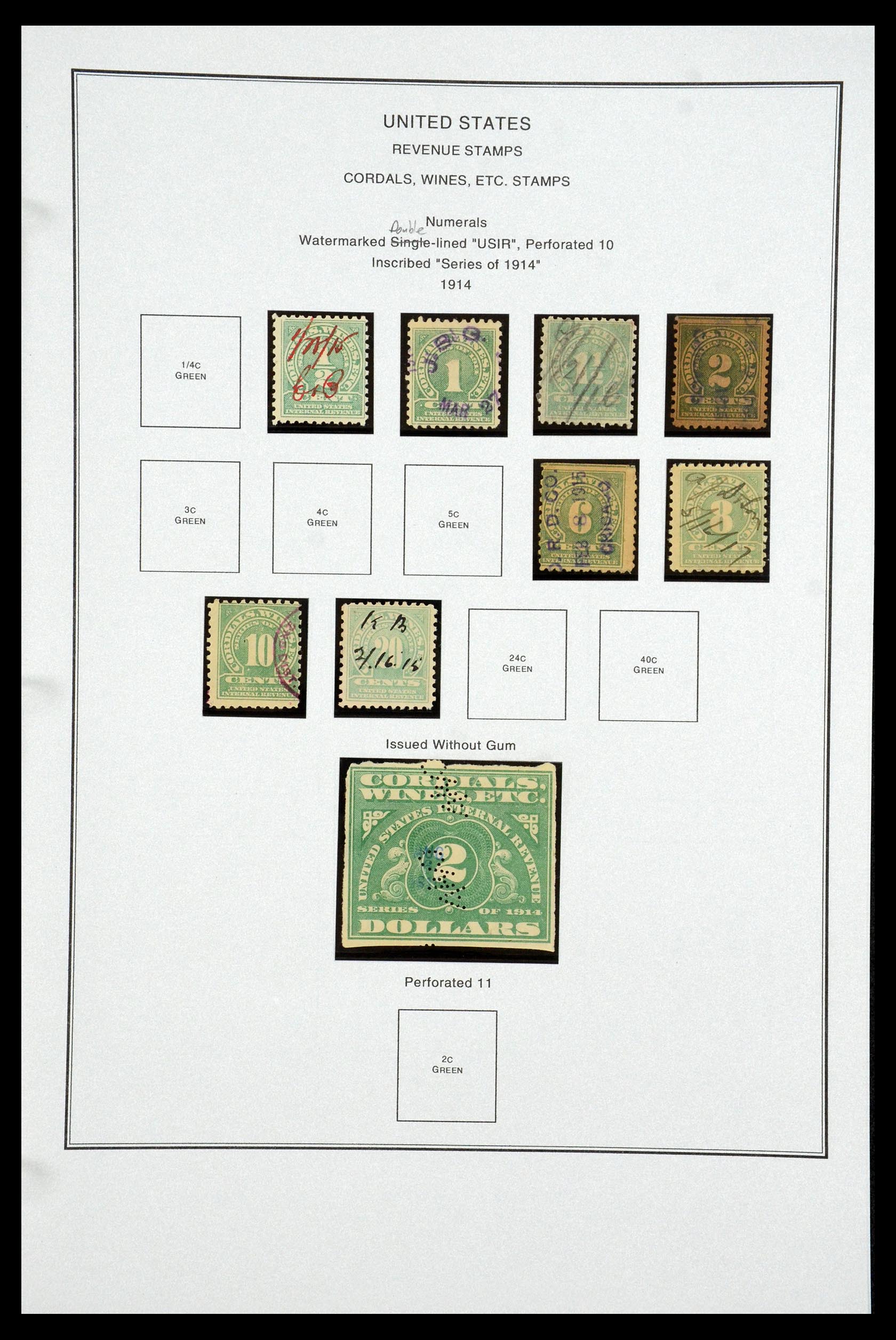 35538 161 - Postzegelverzameling 35538 USA back of the book 1853-1950.
