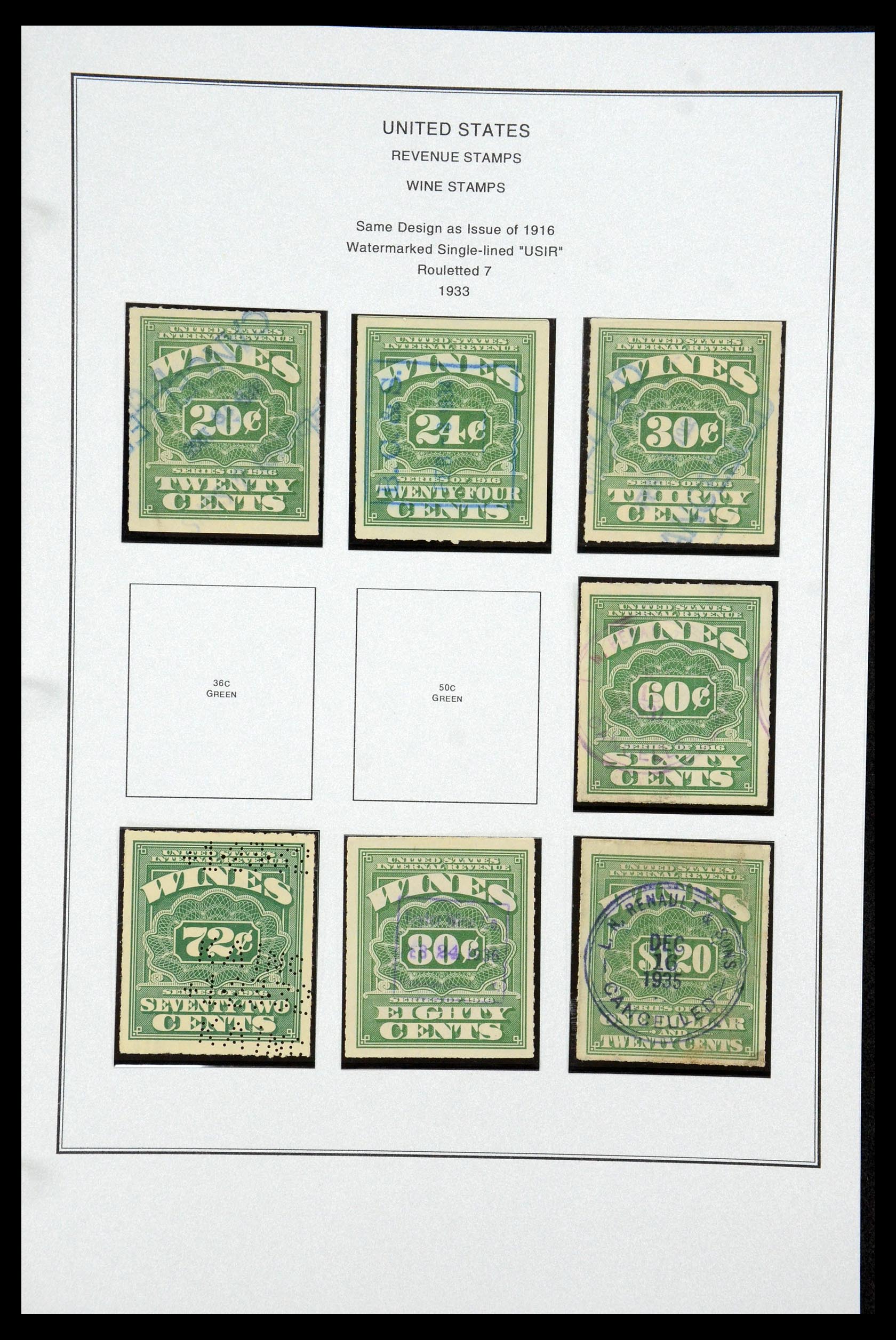 35538 163 - Postzegelverzameling 35538 USA back of the book 1853-1950.