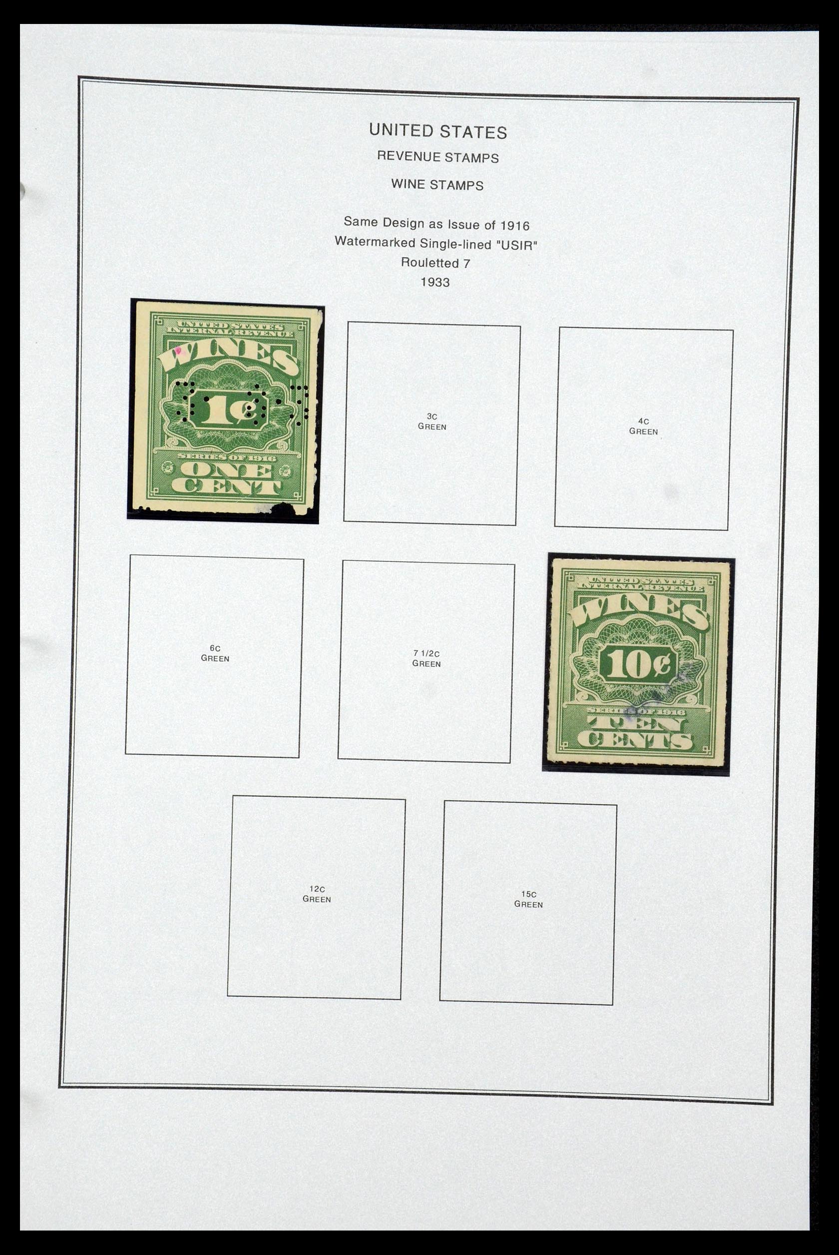 35538 164 - Postzegelverzameling 35538 USA back of the book 1853-1950.