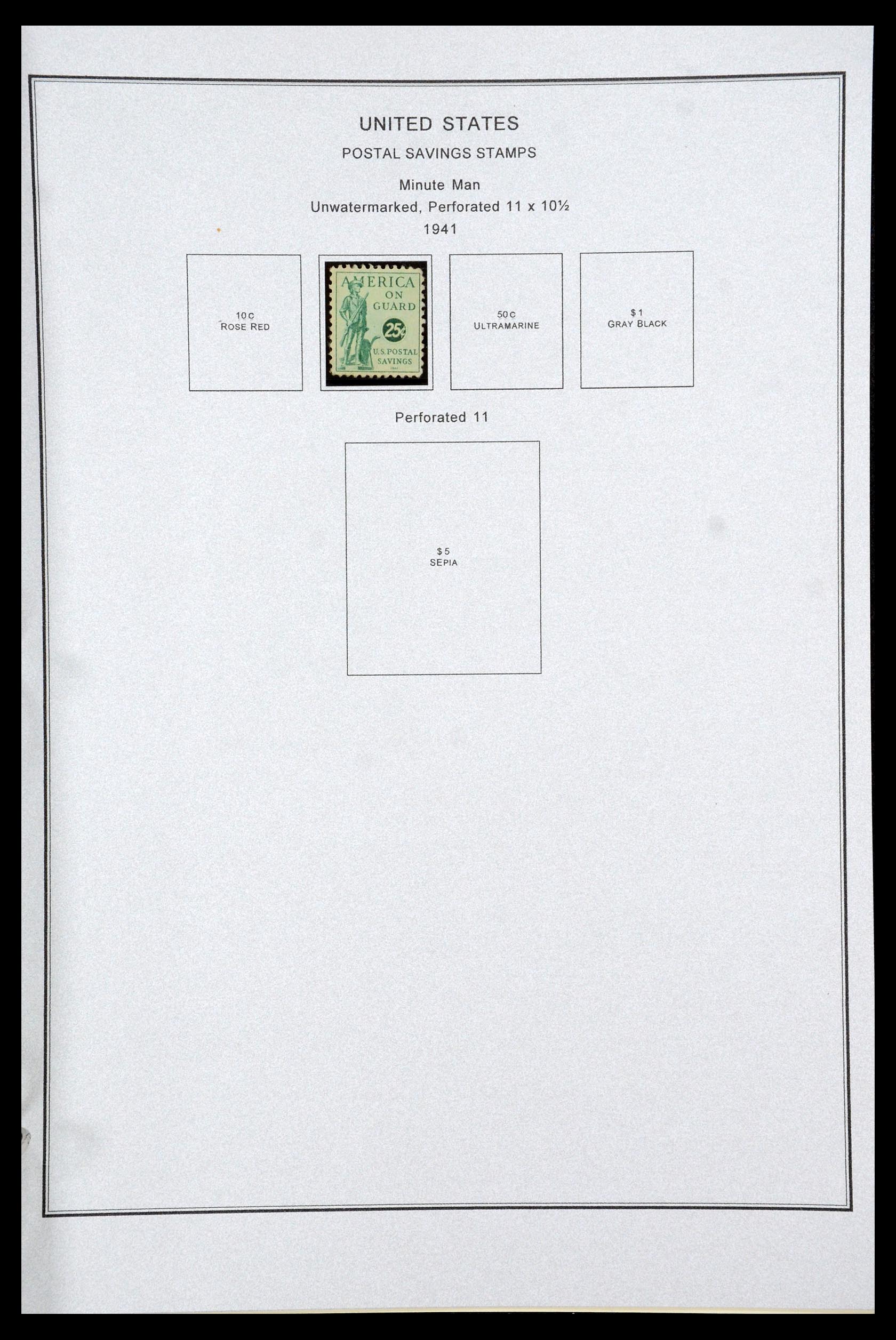 35538 173 - Stamp Collection 35538 USA back of the book 1853-1950.