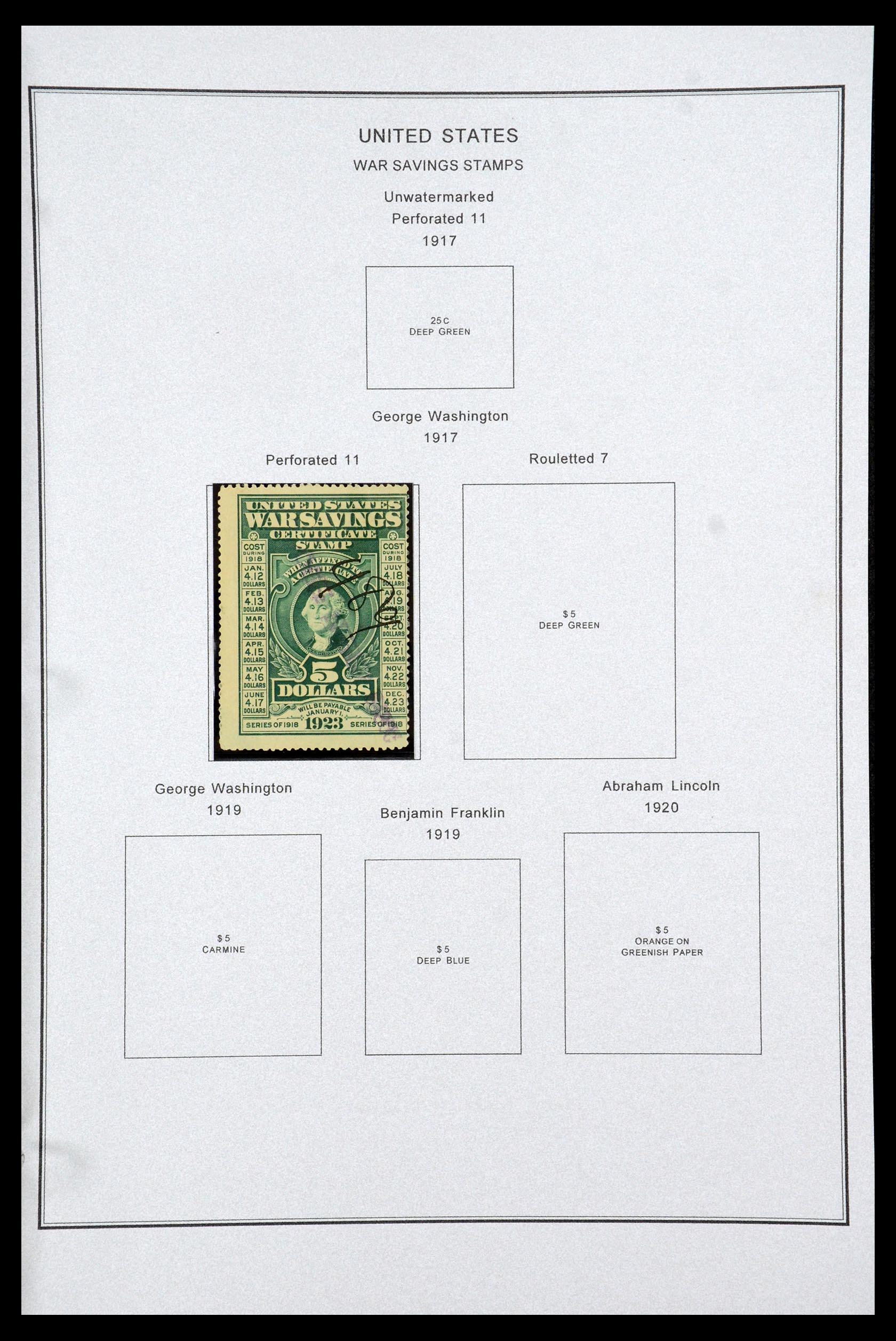 35538 174 - Postzegelverzameling 35538 USA back of the book 1853-1950.