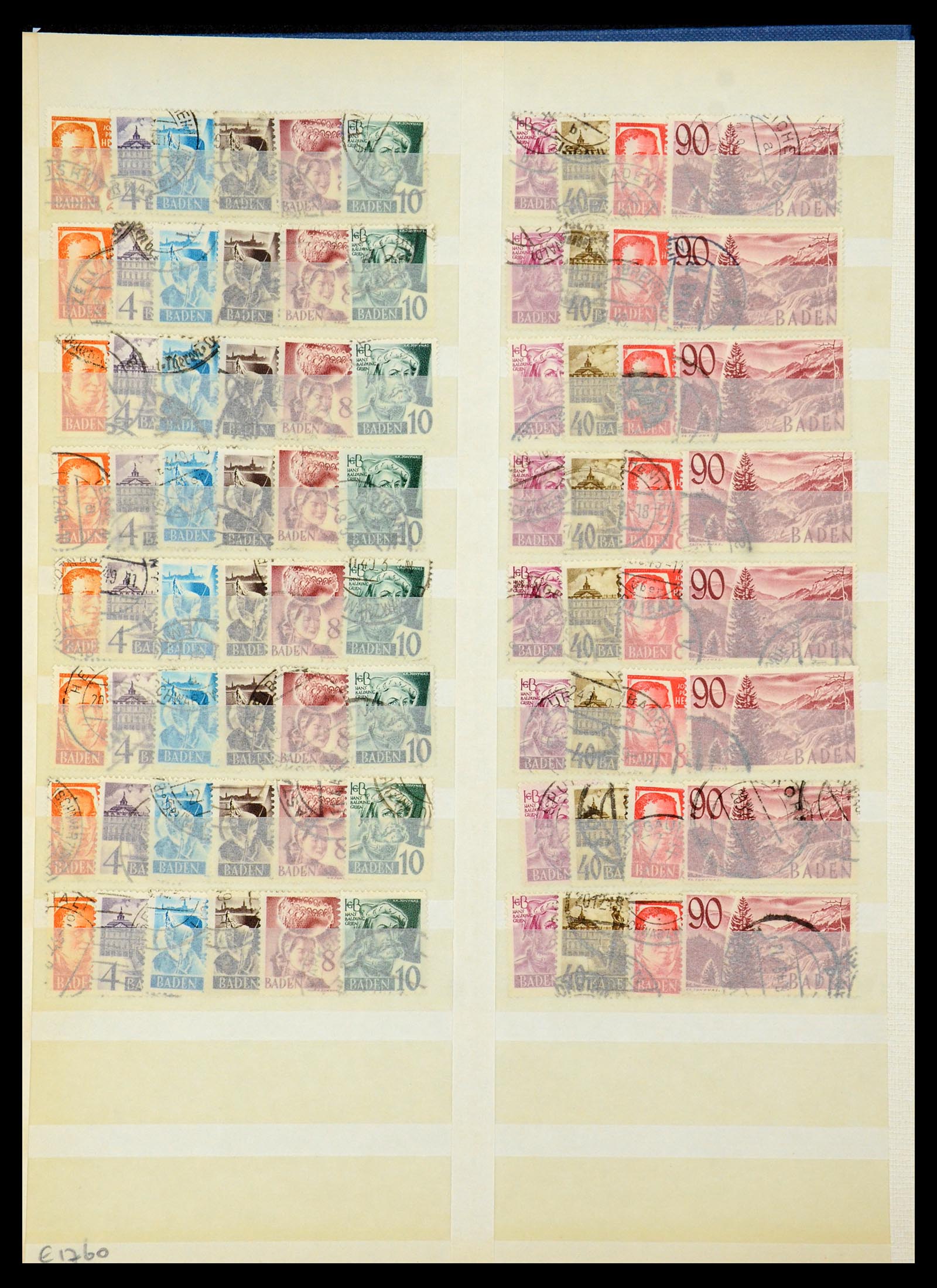 35545 002 - Postzegelverzameling 35545 Franse Zone 1945-1949.