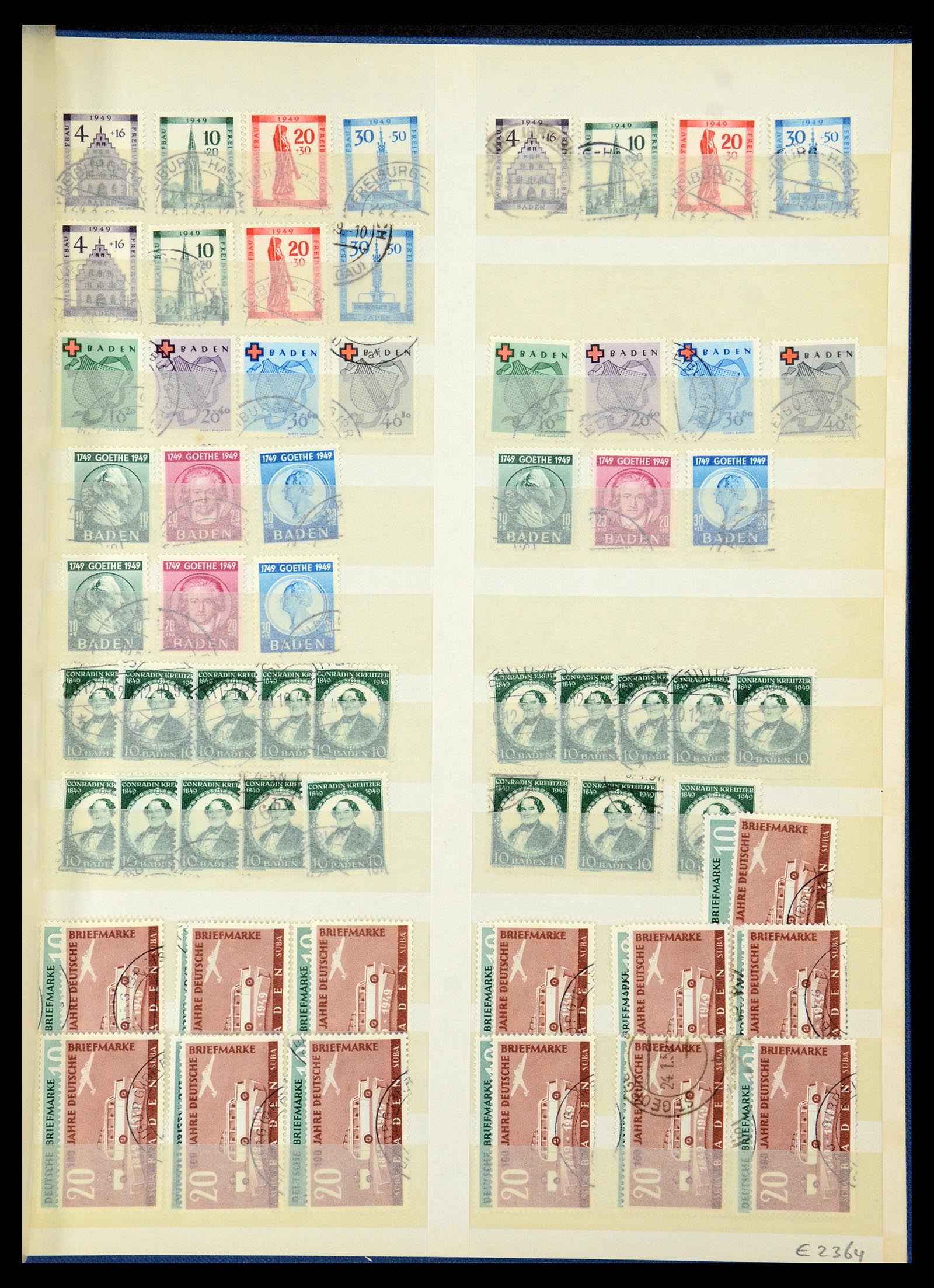 35545 003 - Postzegelverzameling 35545 Franse Zone 1945-1949.