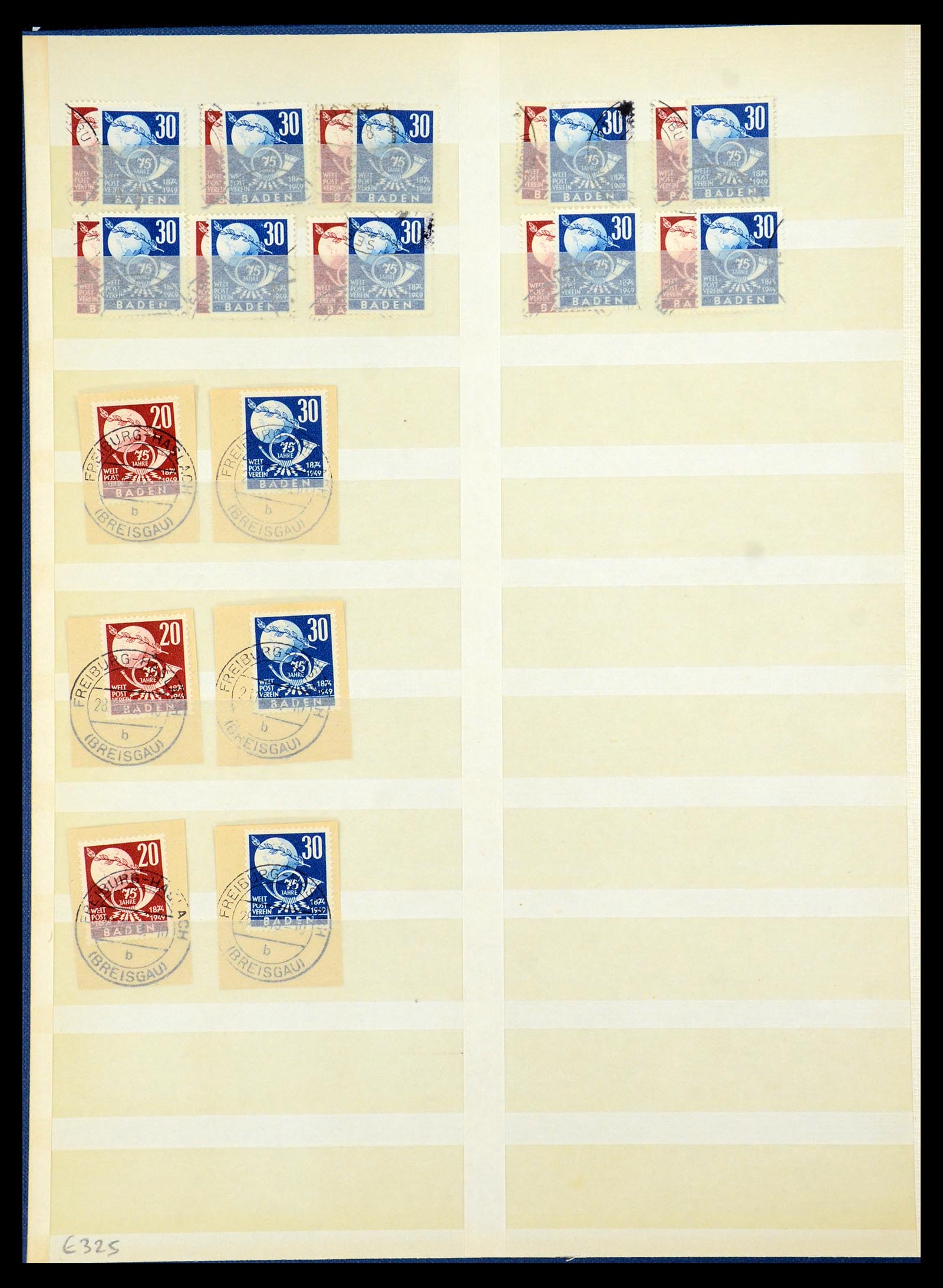 35545 004 - Postzegelverzameling 35545 Franse Zone 1945-1949.