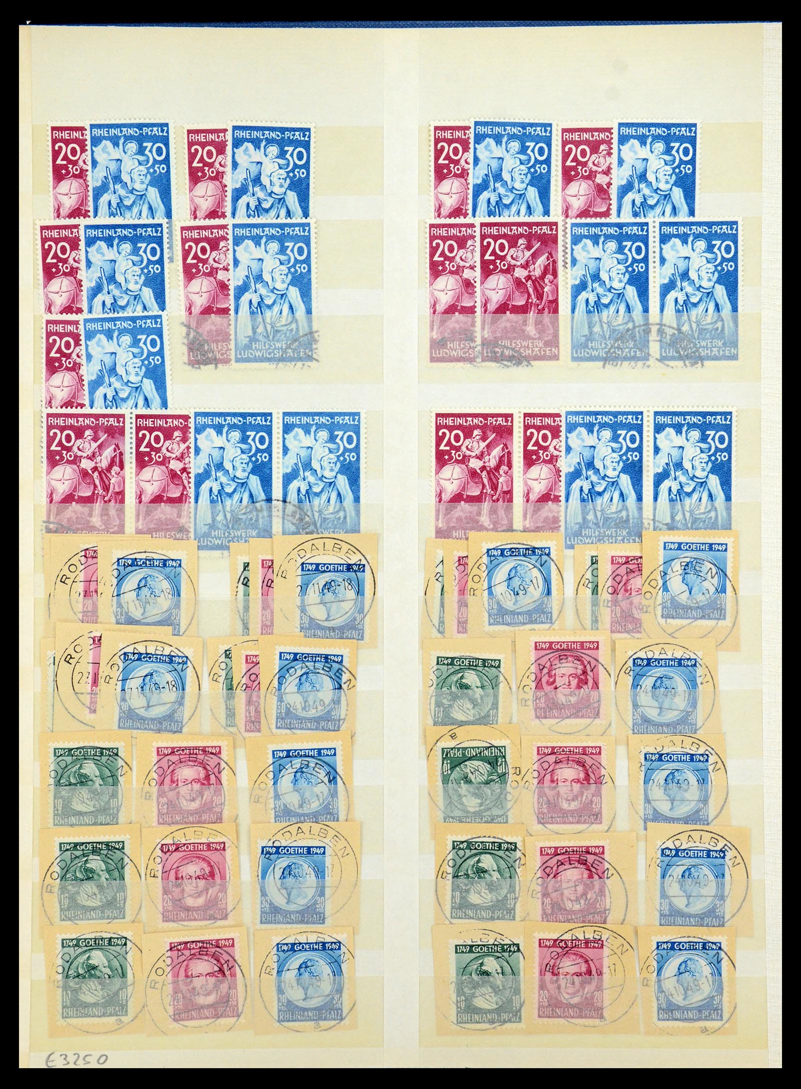 35545 006 - Postzegelverzameling 35545 Franse Zone 1945-1949.