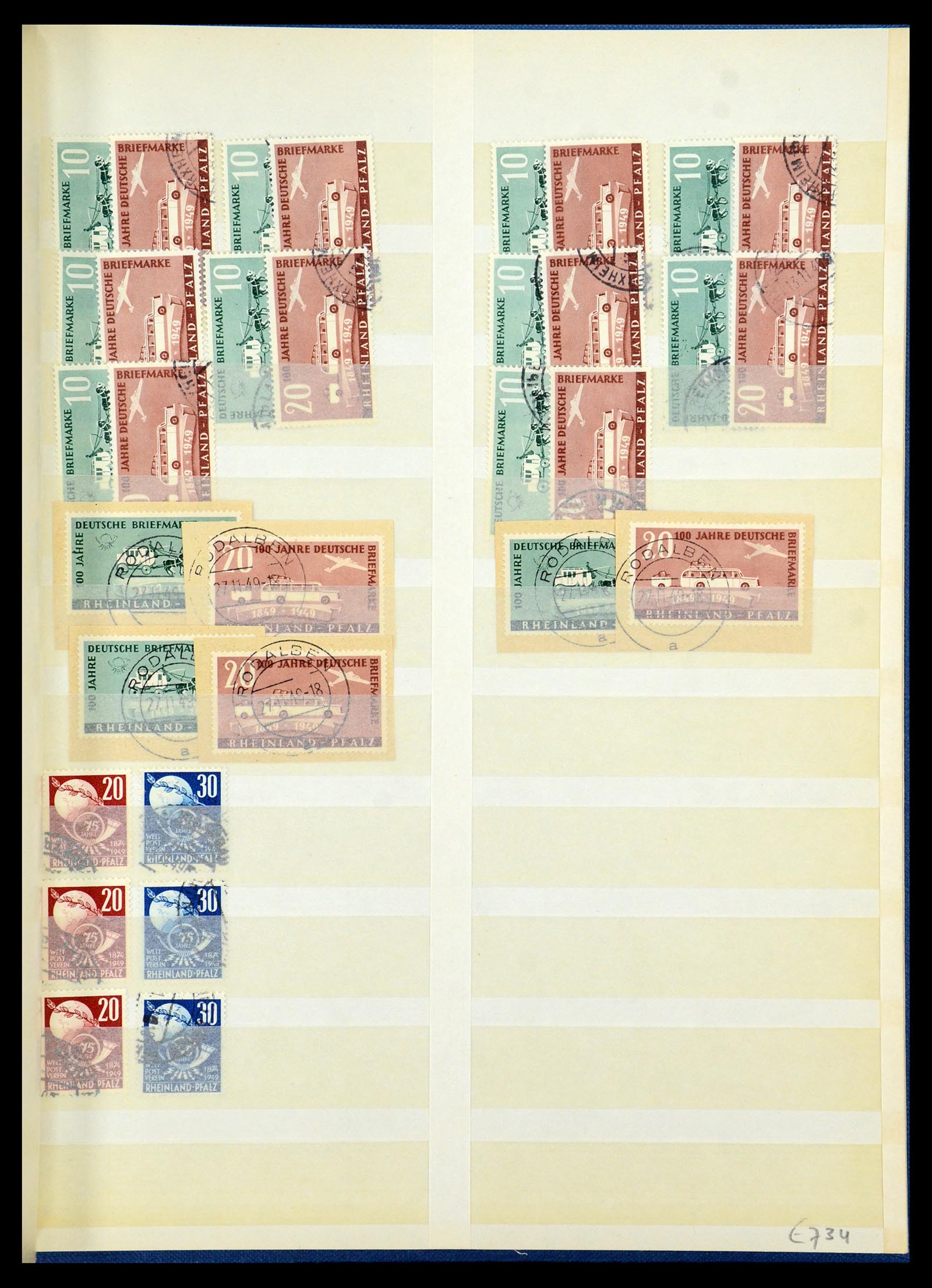 35545 007 - Postzegelverzameling 35545 Franse Zone 1945-1949.